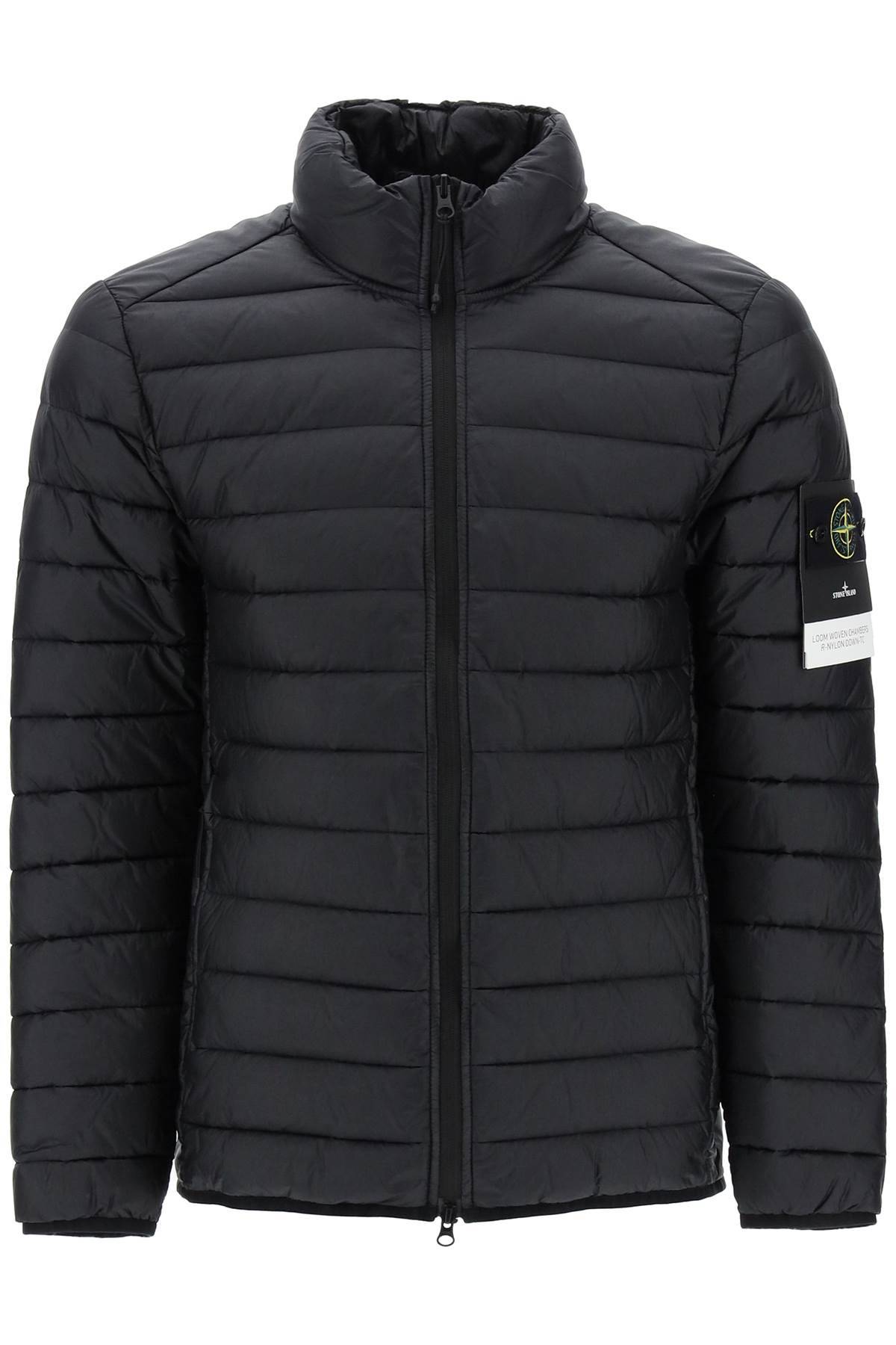 Stone Island Lightweight Jacket In R-nylon Down-tc In Black