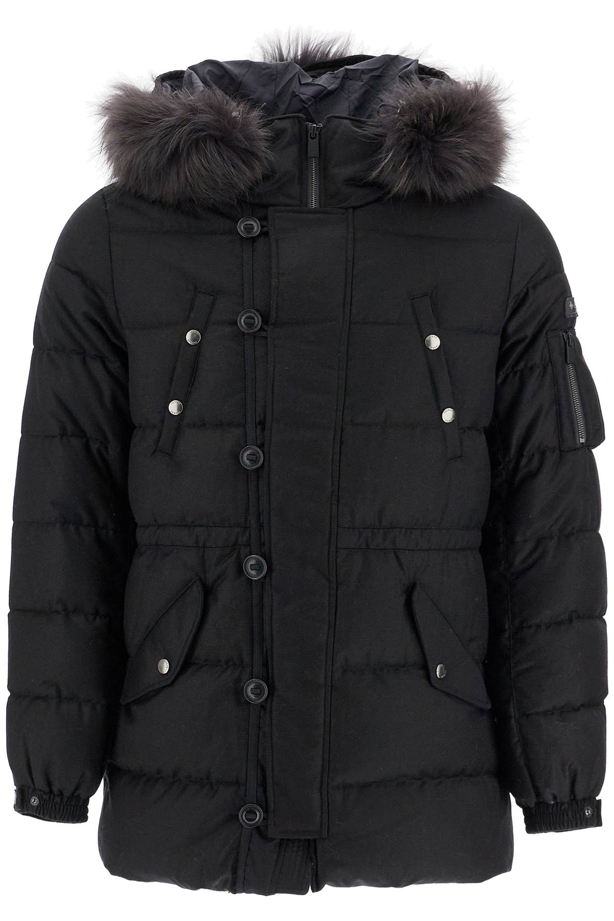 Shop Tatras Down Jacket With Wool And Silk Lining In Black