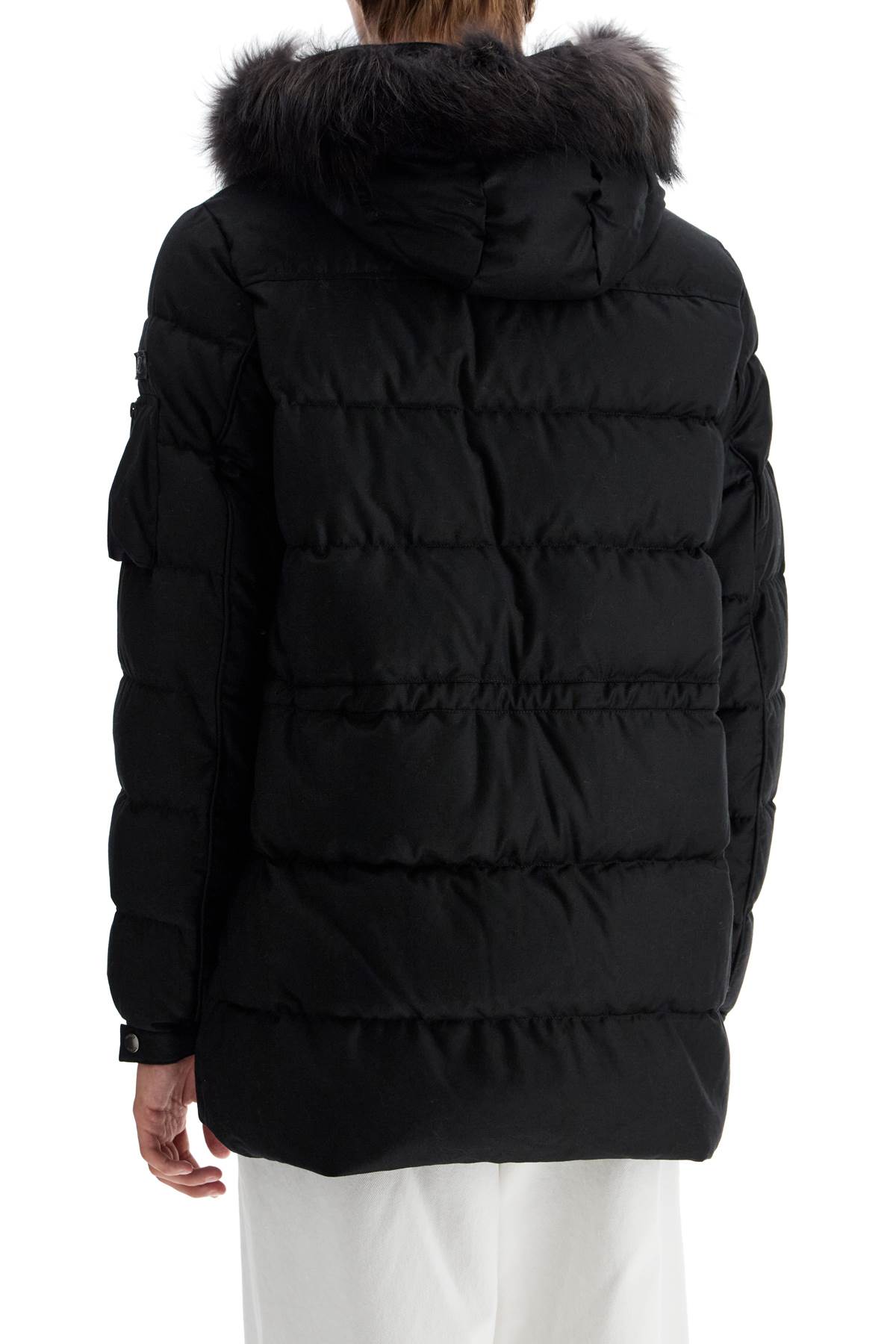 Shop Tatras Down Jacket With Wool And Silk Lining In Black