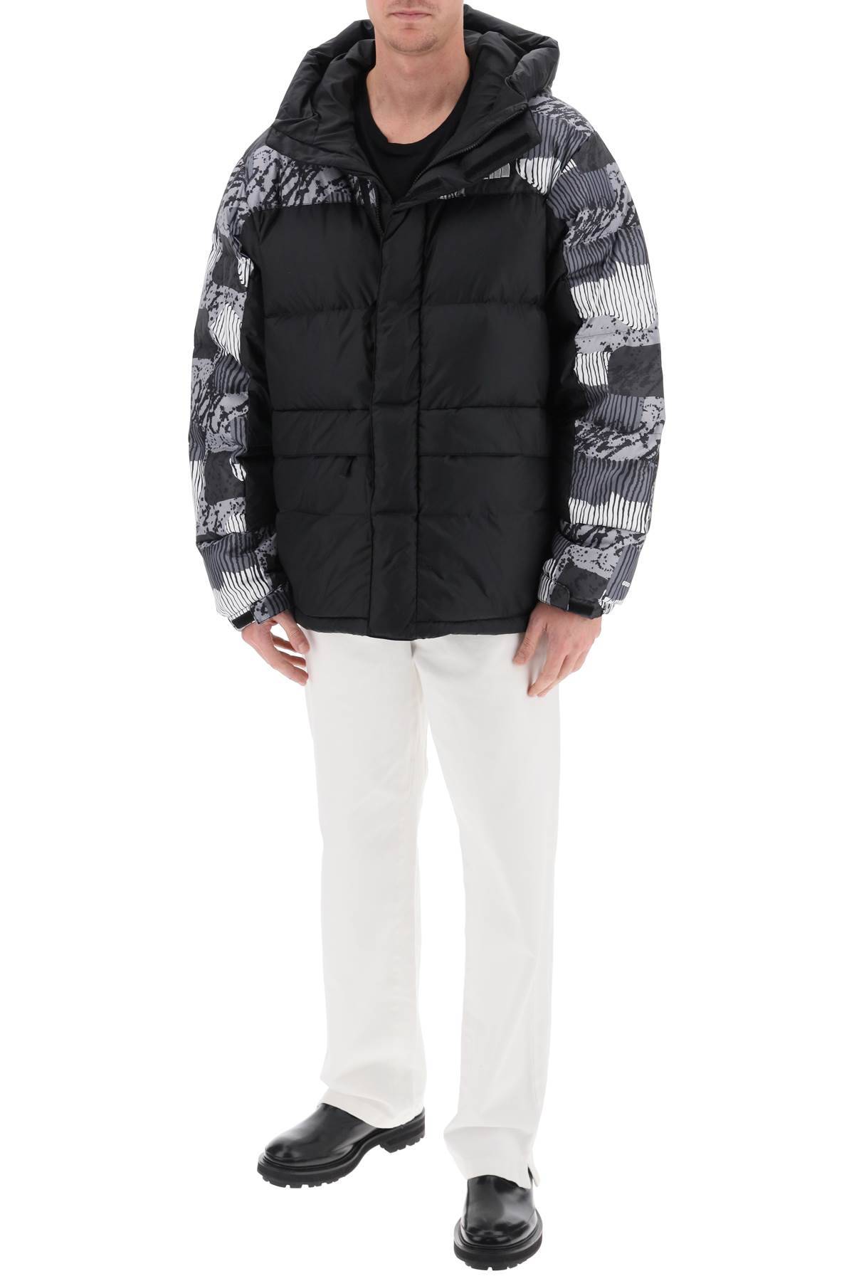 Shop The North Face Himalayan Ripstop Nylon Down Jacket In White,black
