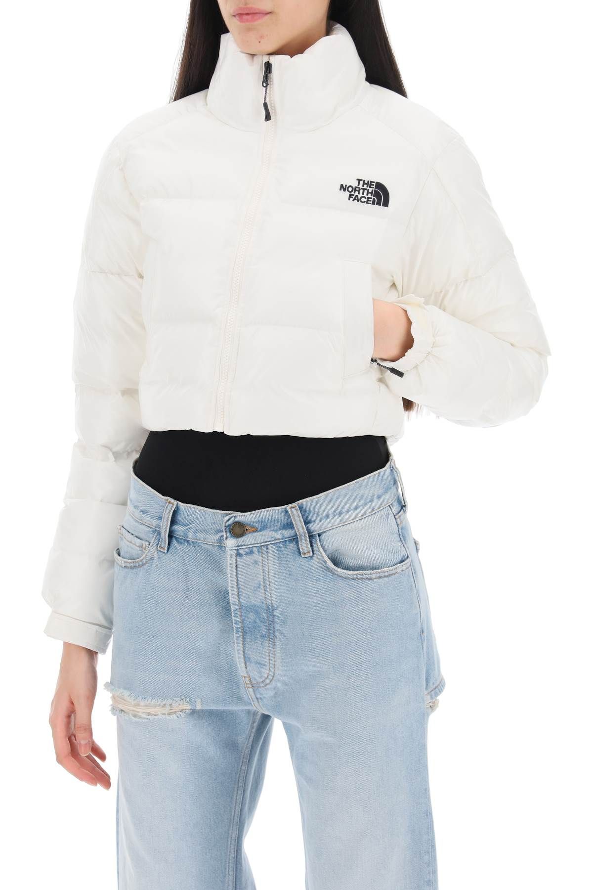 Shop The North Face 'rusta 2.0? Cropped Puffer Jacket In White