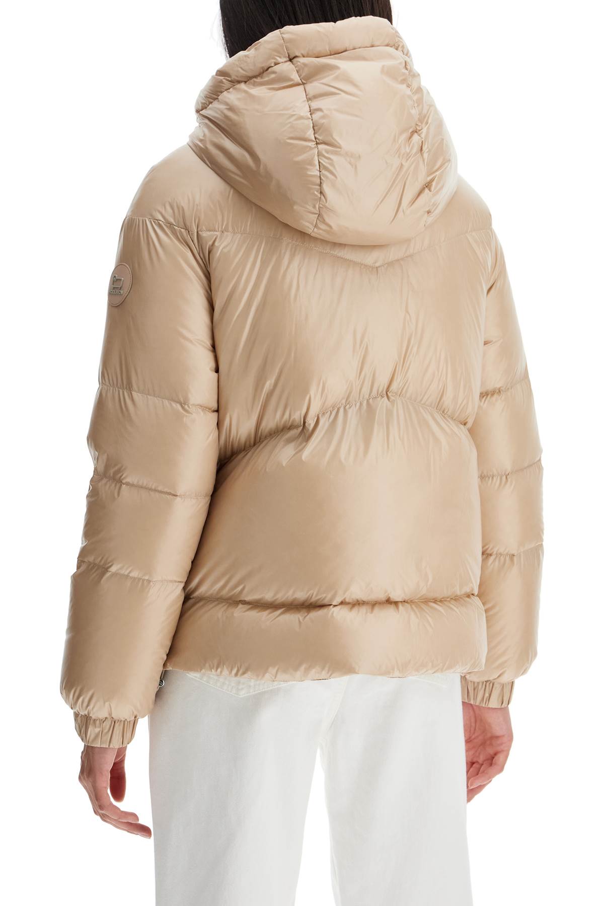 Shop Woolrich 'shiny Nylon Aliquipp In Beige