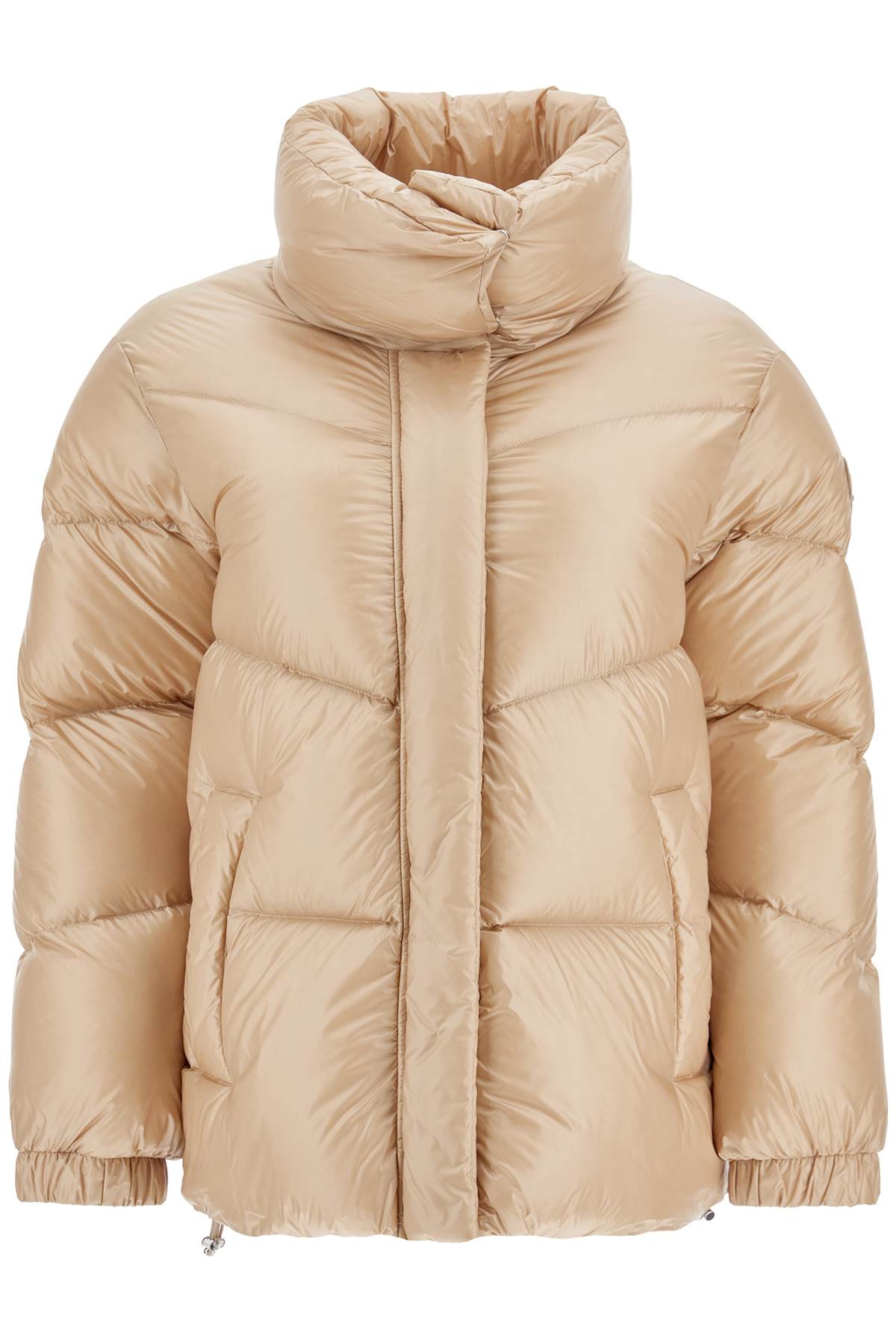 Shop Woolrich High-necked Aliquippa In Beige