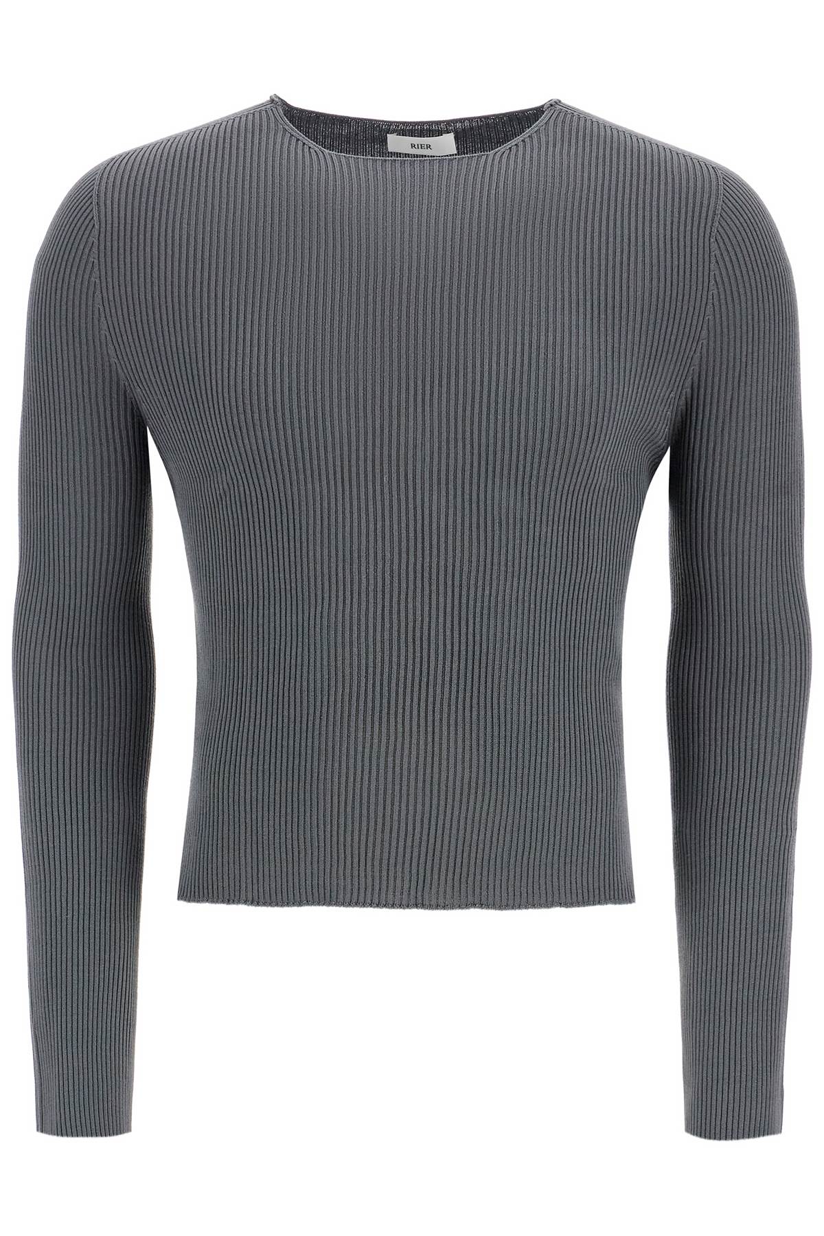 Shop Rier Slim Fit Knit Pullover Sweater In Grey