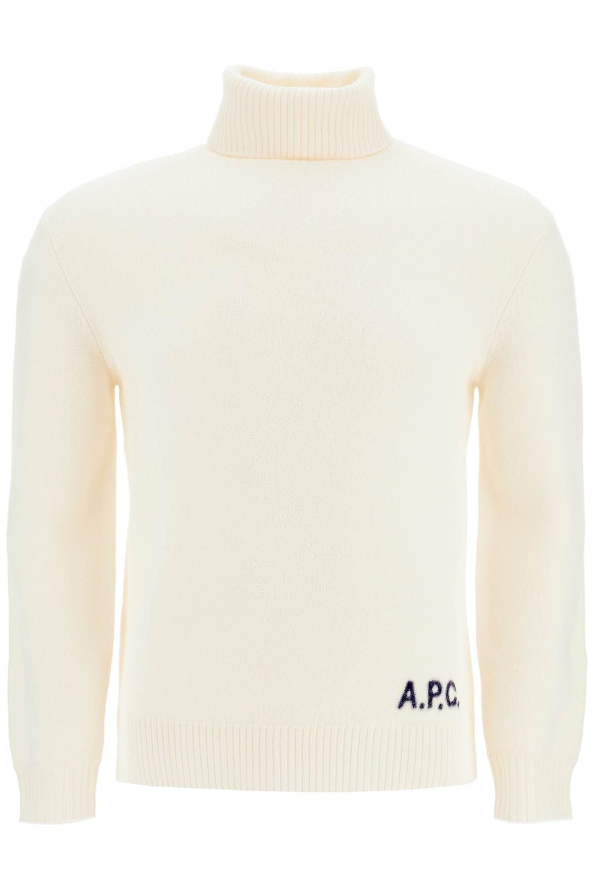 Shop Apc Walter High-neck Pullover In White