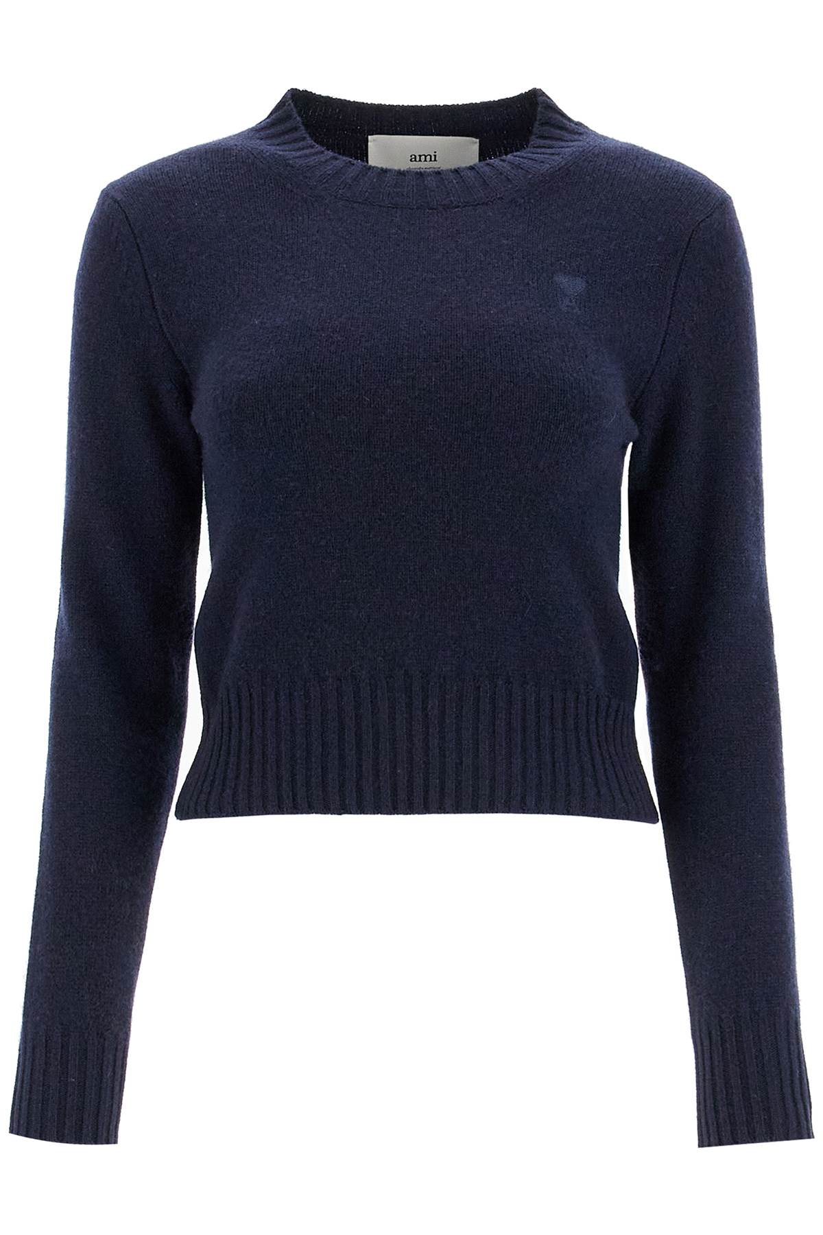 Shop Ami Alexandre Matiussi 'cashmere And Wool Pullover In Blue