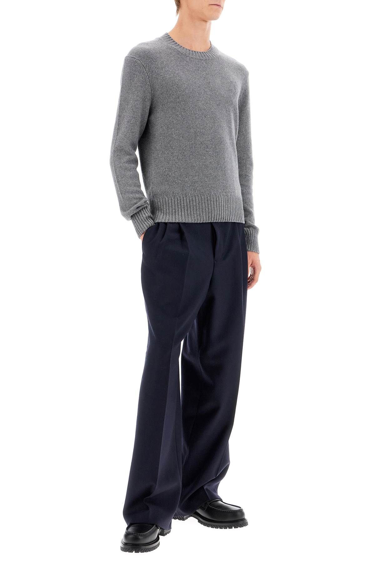 Shop Ami Alexandre Matiussi Cashmere Crewneck Pullover In Grey