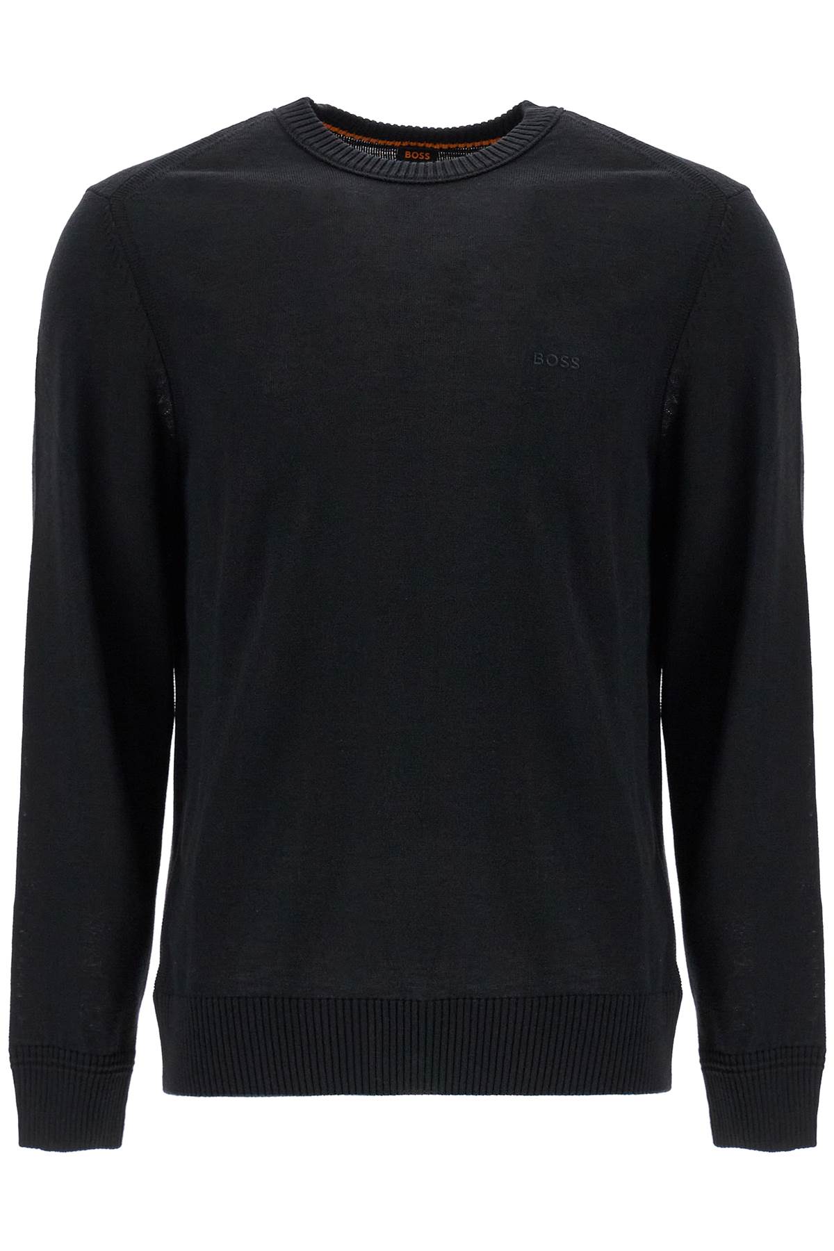 Shop Hugo Boss 'avac Wool Blend Pullover In Black