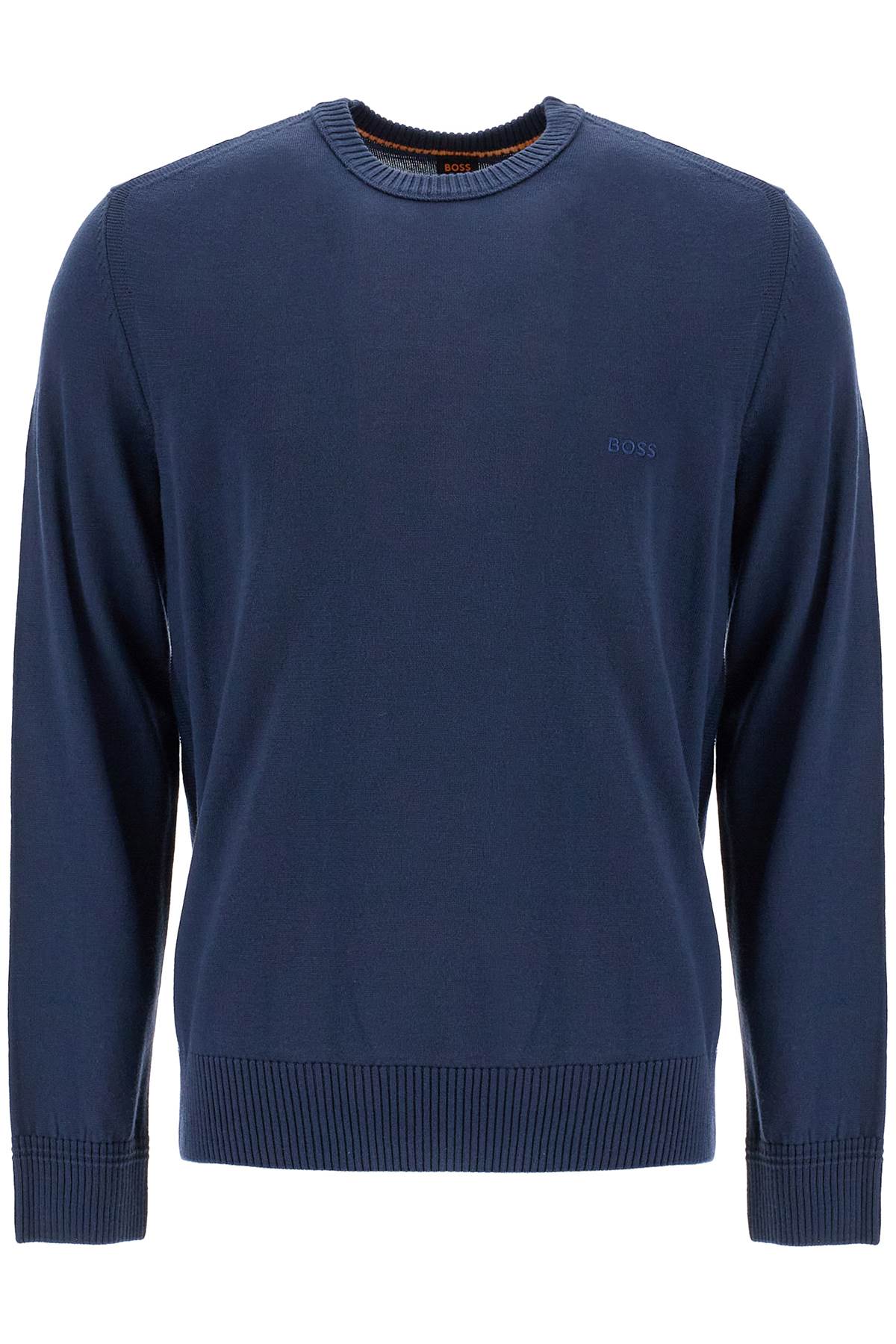 Shop Hugo Boss 'avac Wool Blend Pullover In Blue