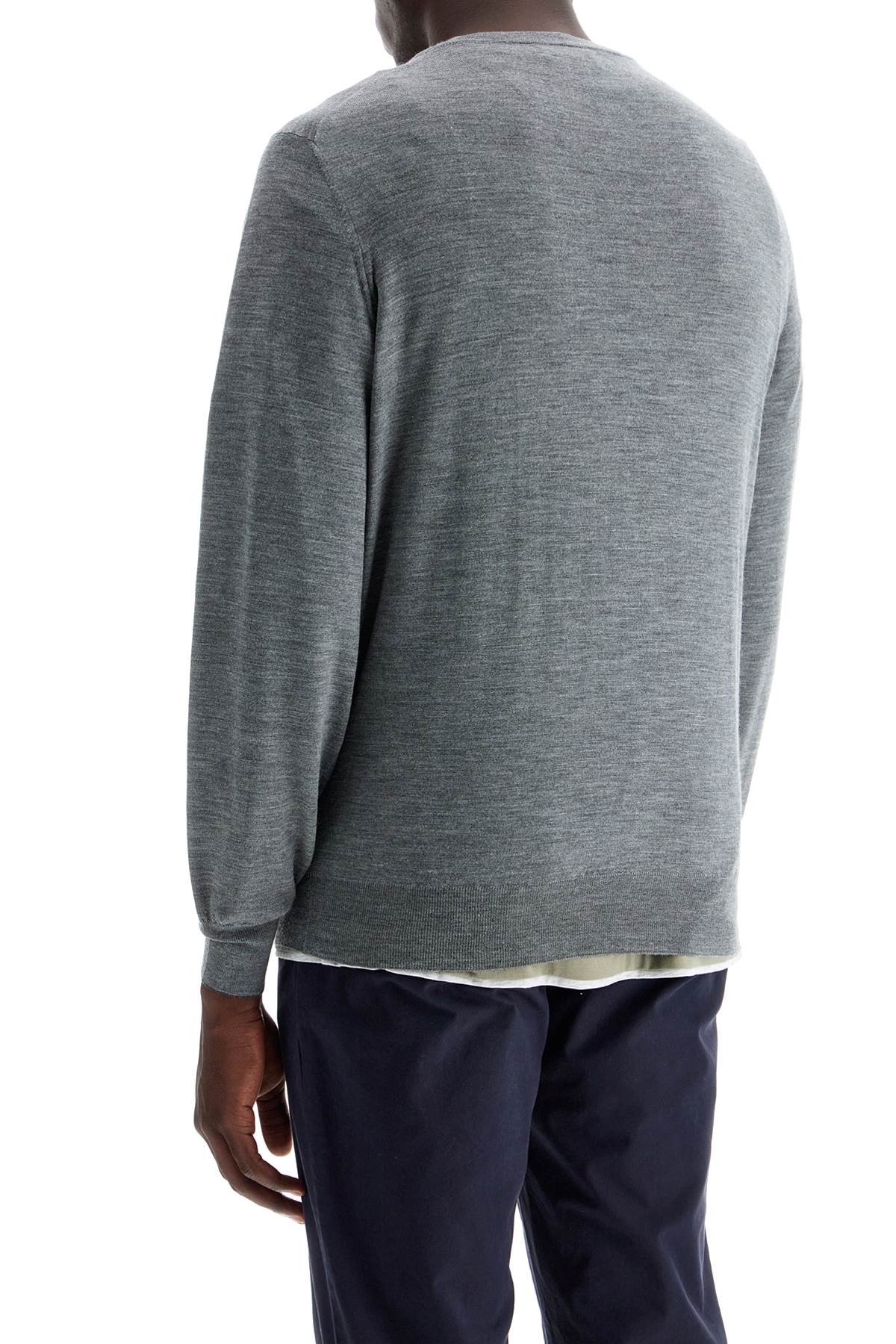 Shop Brunello Cucinelli Fine Wool-cashmere Sweater In Grey