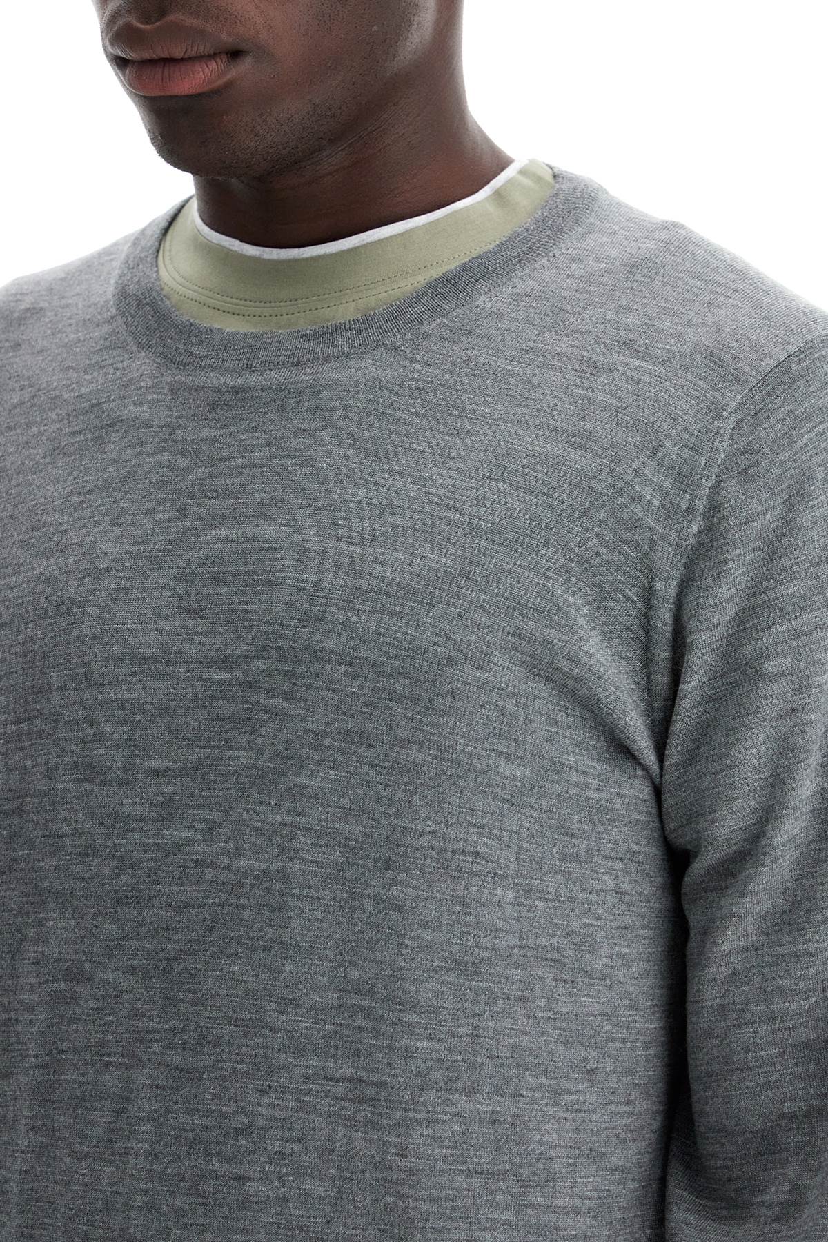 Shop Brunello Cucinelli Fine Wool-cashmere Sweater In Grey