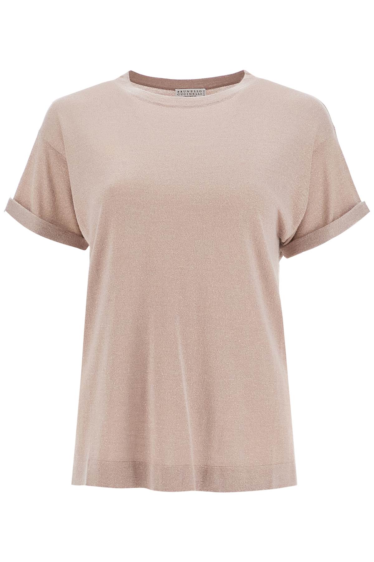 Shop Brunello Cucinelli "sparkling Knit Top In Pink