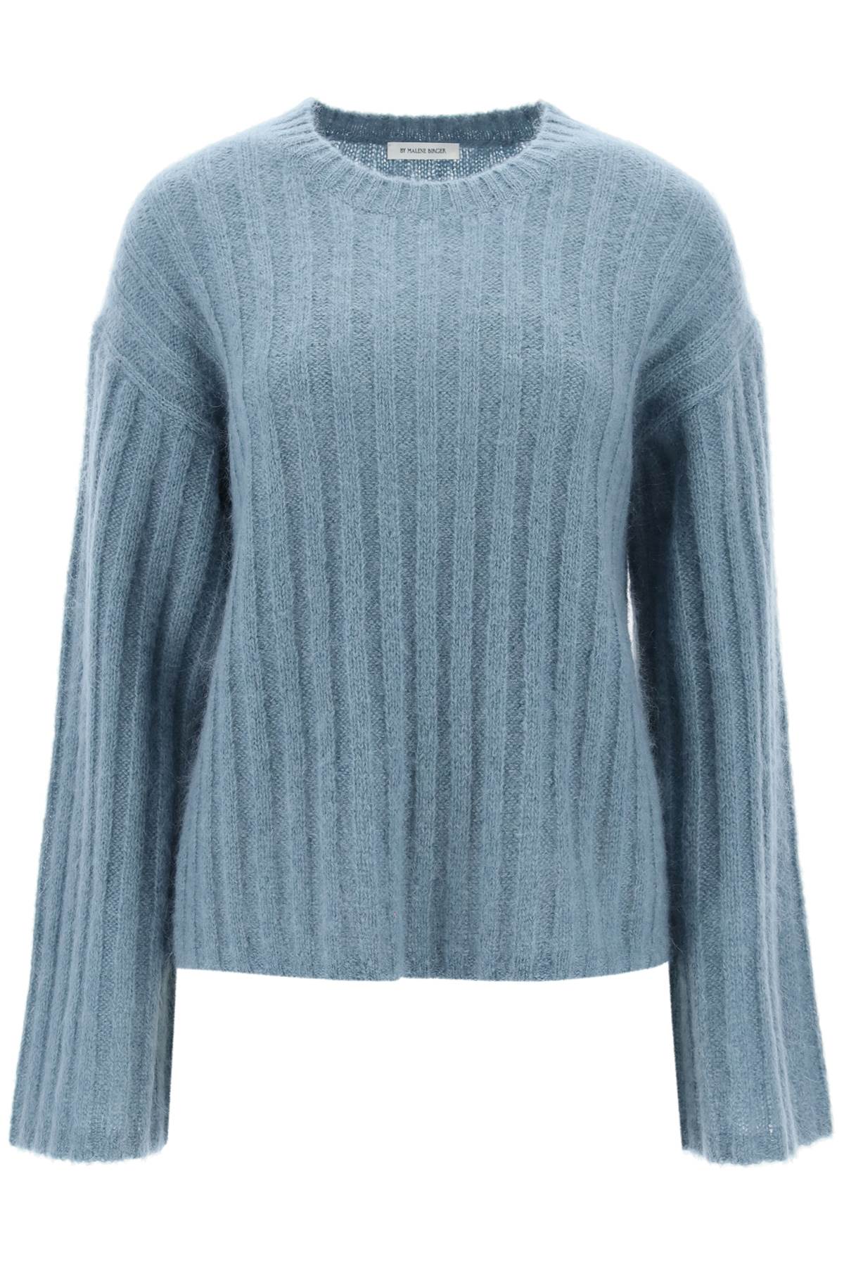 Shop By Malene Birger Ribbed Knit Pullover Sweater In Light Blue