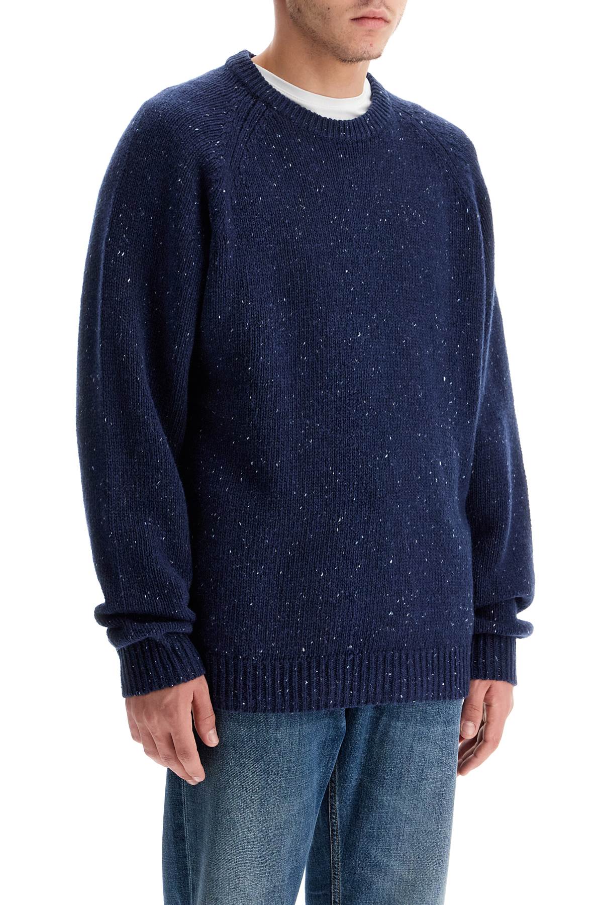 Shop Carhartt 'anglistic Lamb Wool Pullover In Blue