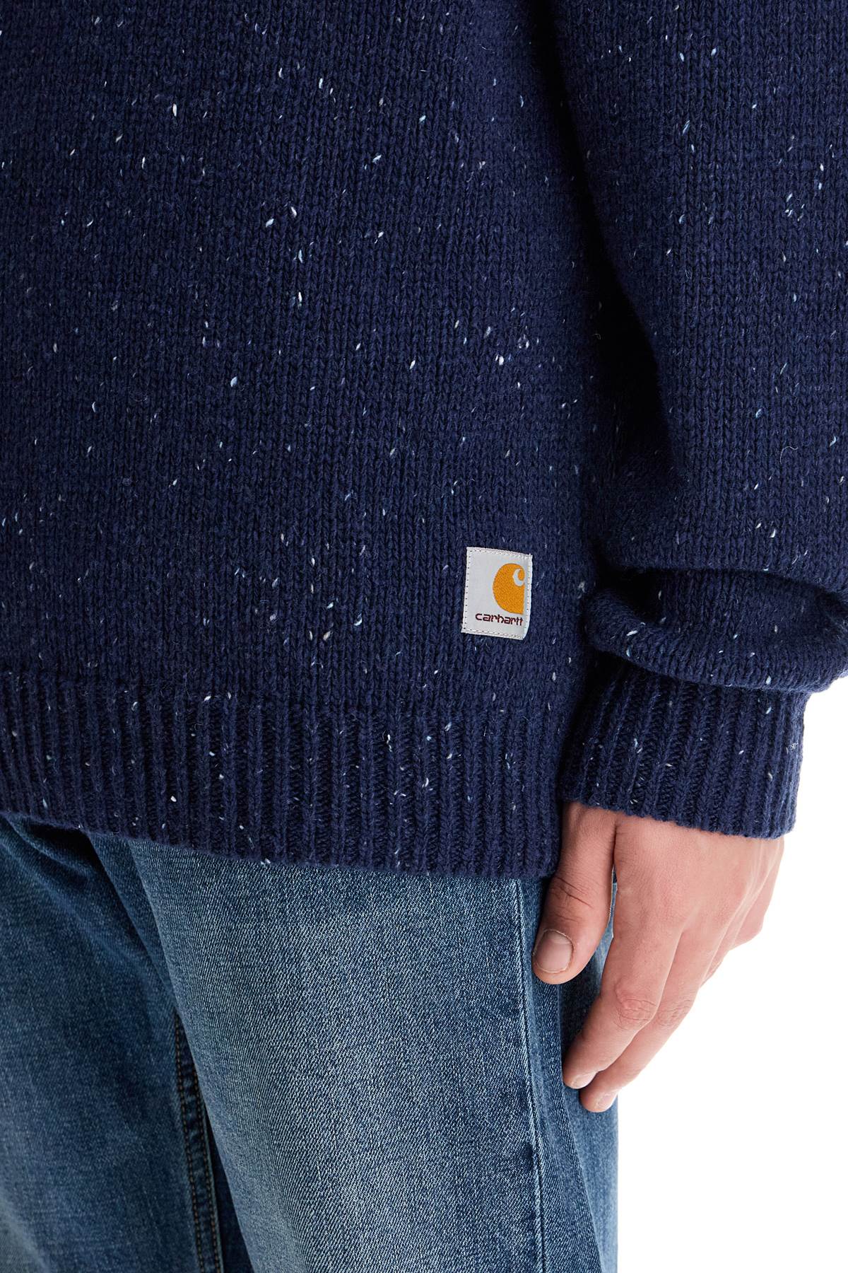 Shop Carhartt 'anglistic Lamb Wool Pullover In Blue