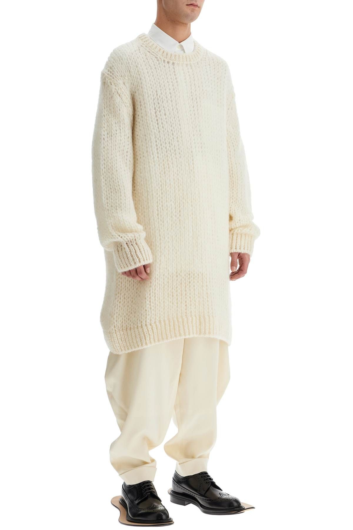 Shop Comme Des Garçons Homme Deux "oversized Moh In White