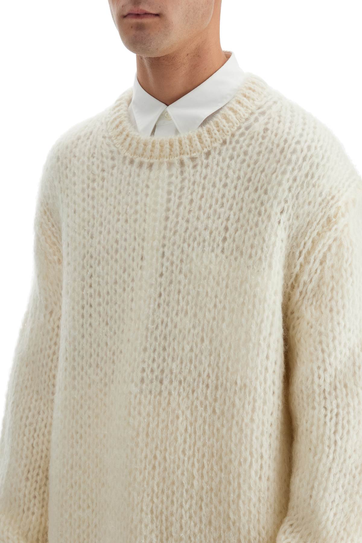 Shop Comme Des Garçons Homme Deux "oversized Moh In White