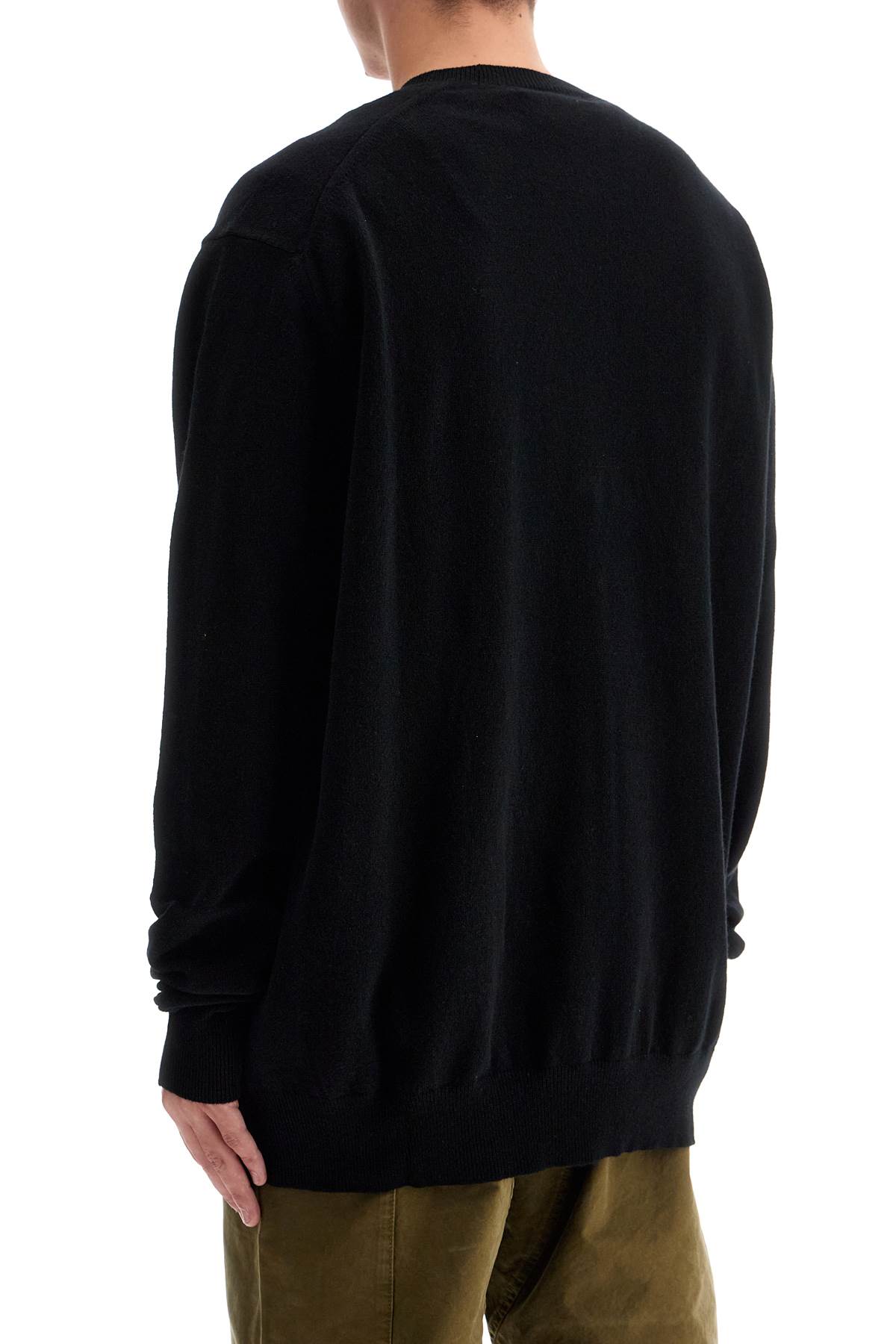 Shop Comme Des Garçons Shirt Wool Yarn Pullover Sweater In Black