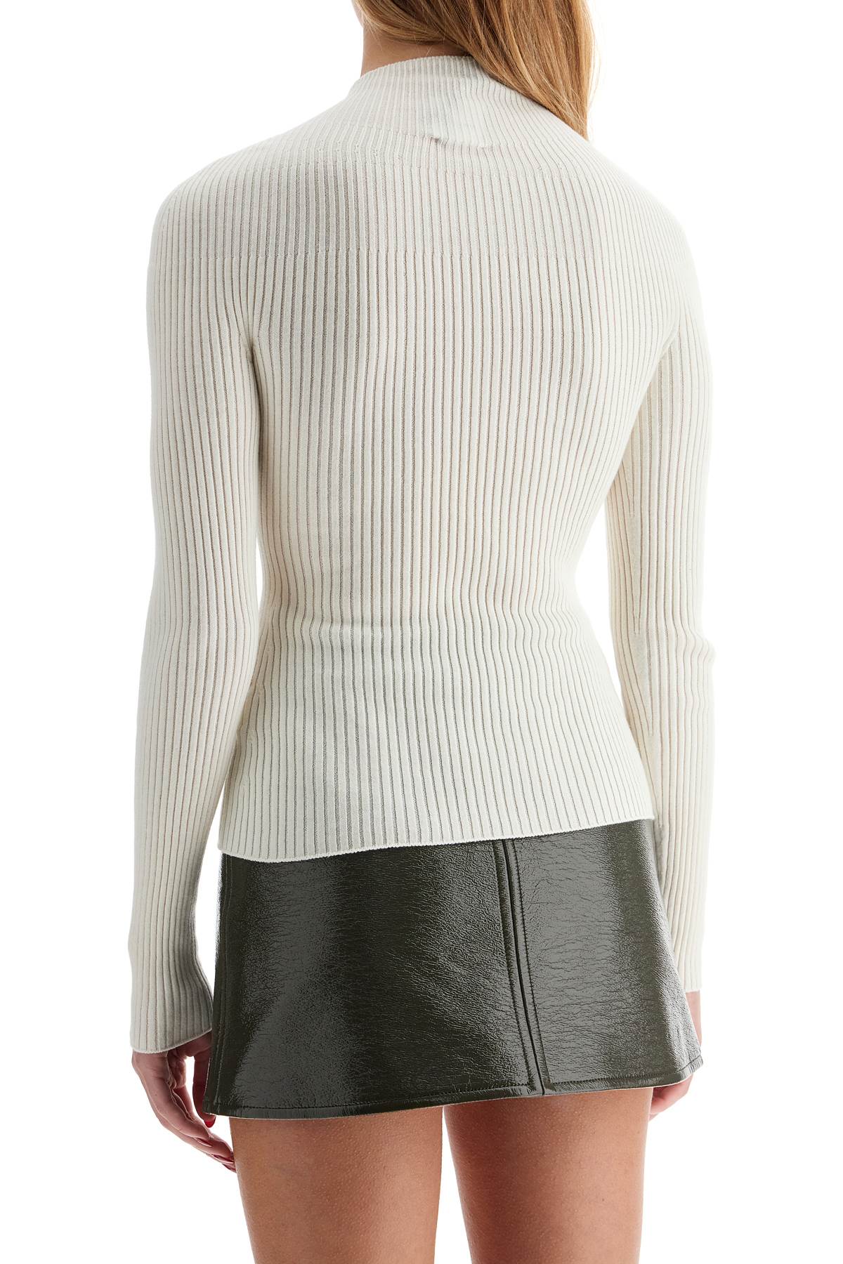 Shop Courrèges Fleece Pullover In Neutro