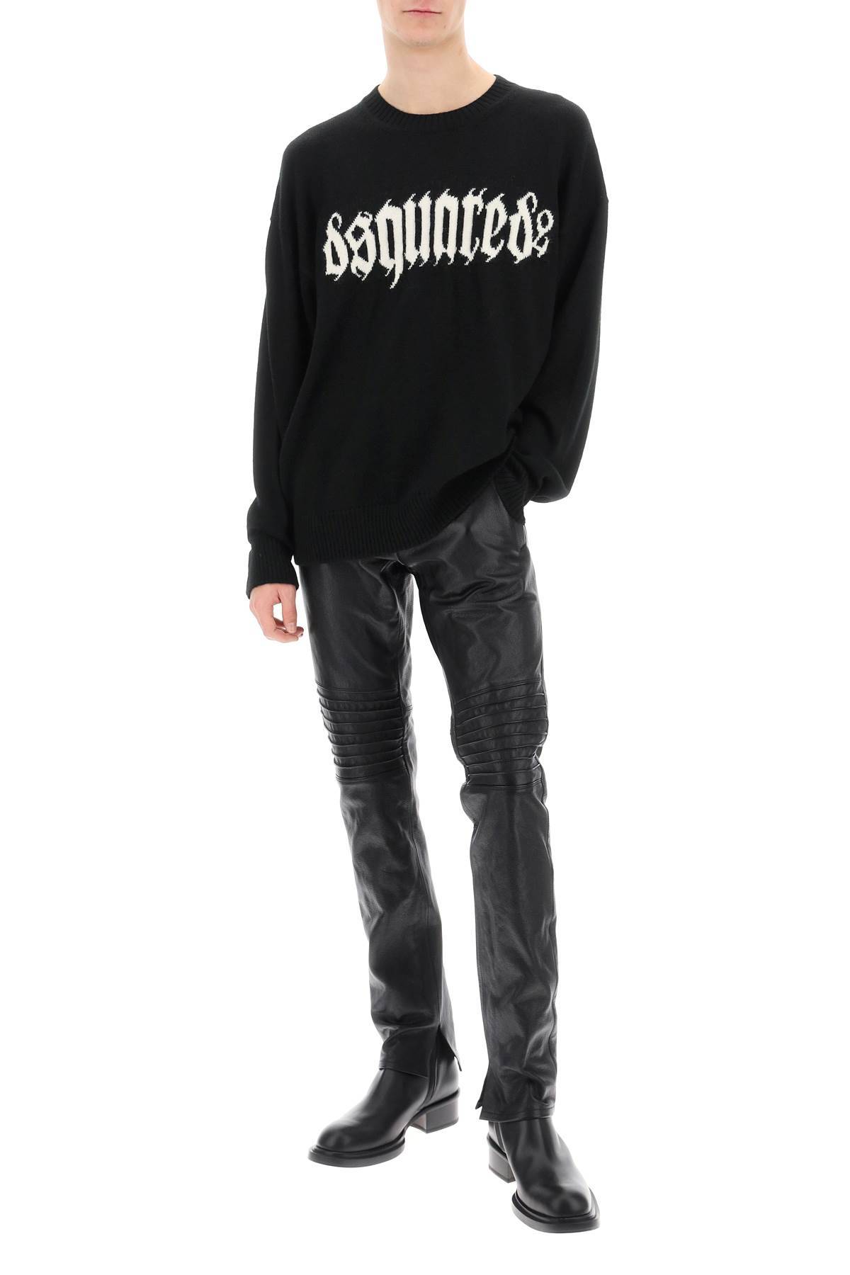 Shop Dsquared2 Gothic Logo Sweater In Black