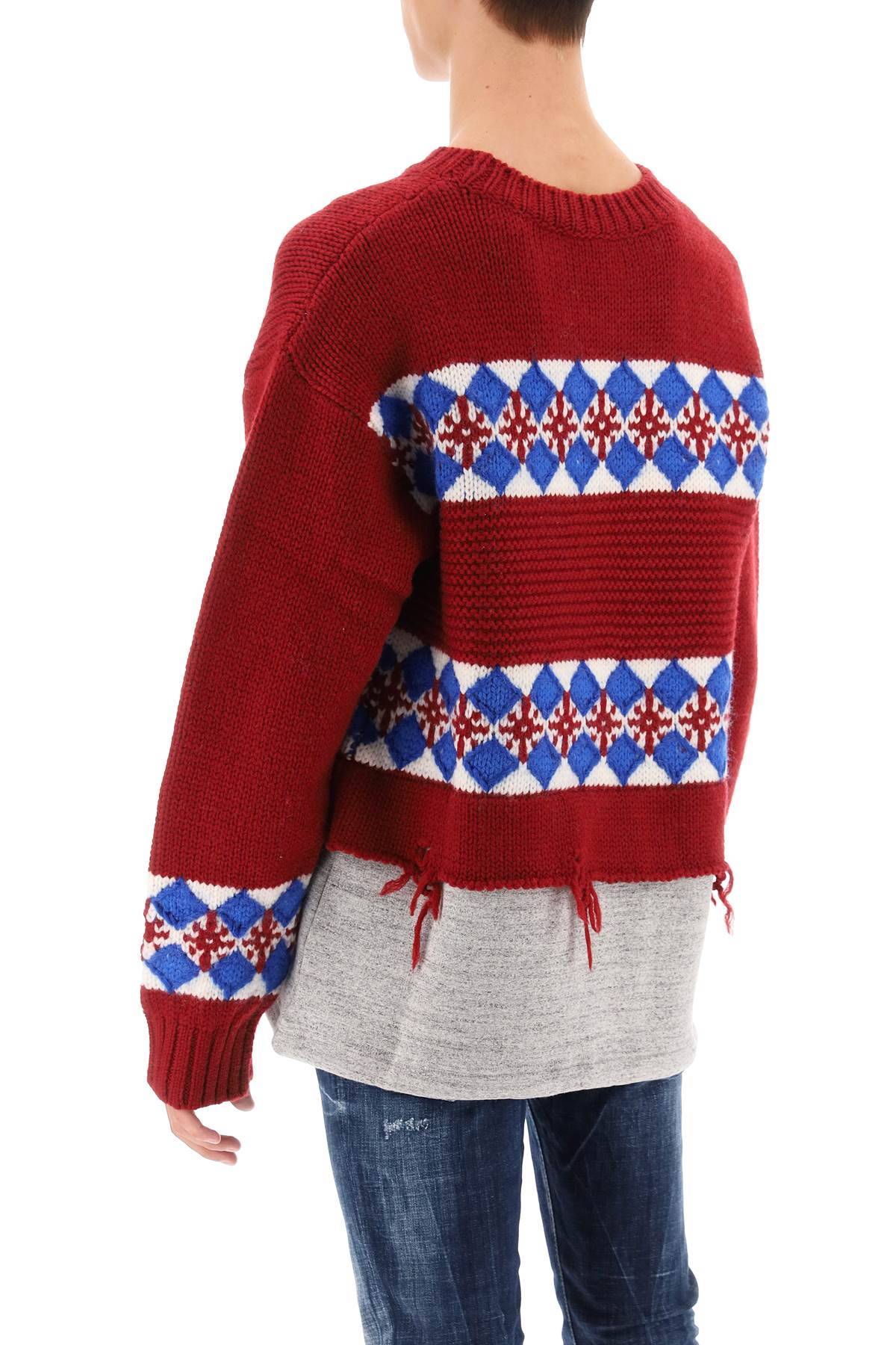 Shop Dsquared2 Canadian Hybrid Sweater In Red