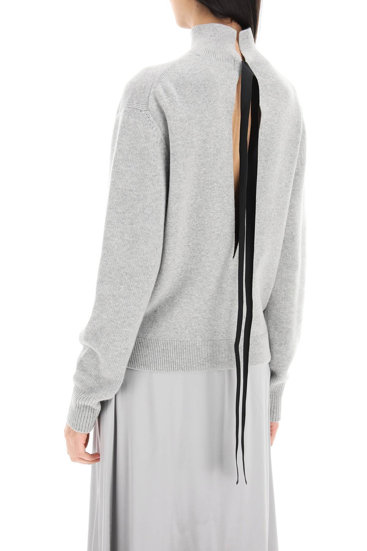 Shop Fendi Wool And Cashmere Pullover In Grey