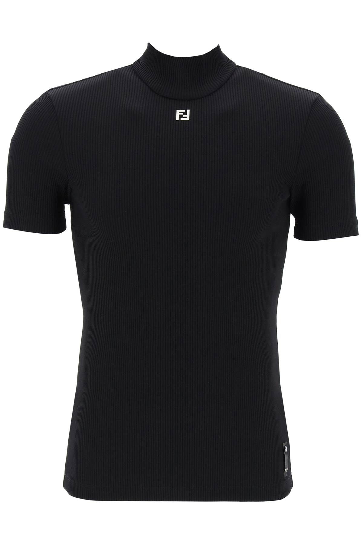 Shop Fendi Fit  Short-sleeved Slim In Black