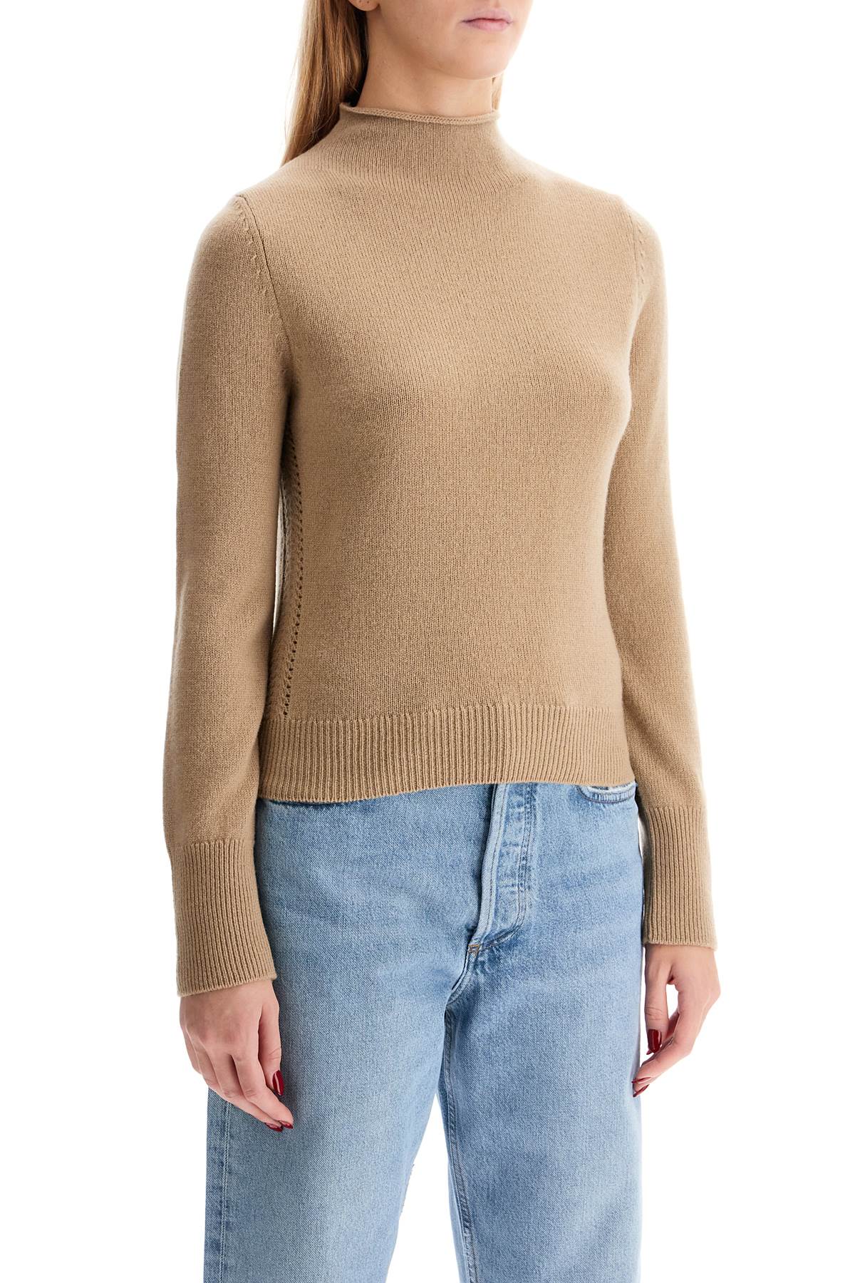 Shop Filippa K Wool And Cashmere Sweater With Decorative Details In Beige