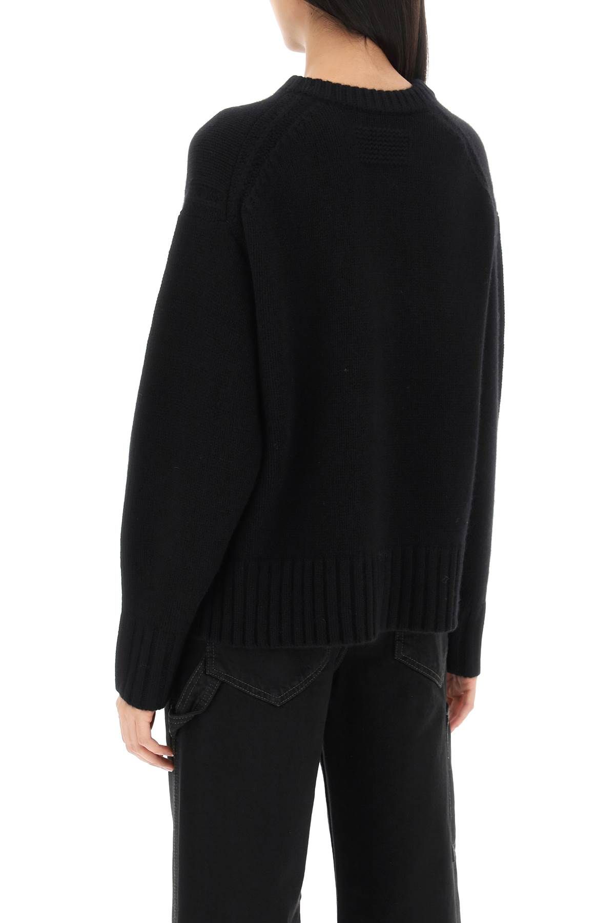 Shop Guest In Residence Crew-neck Sweater In Cashmere In Black