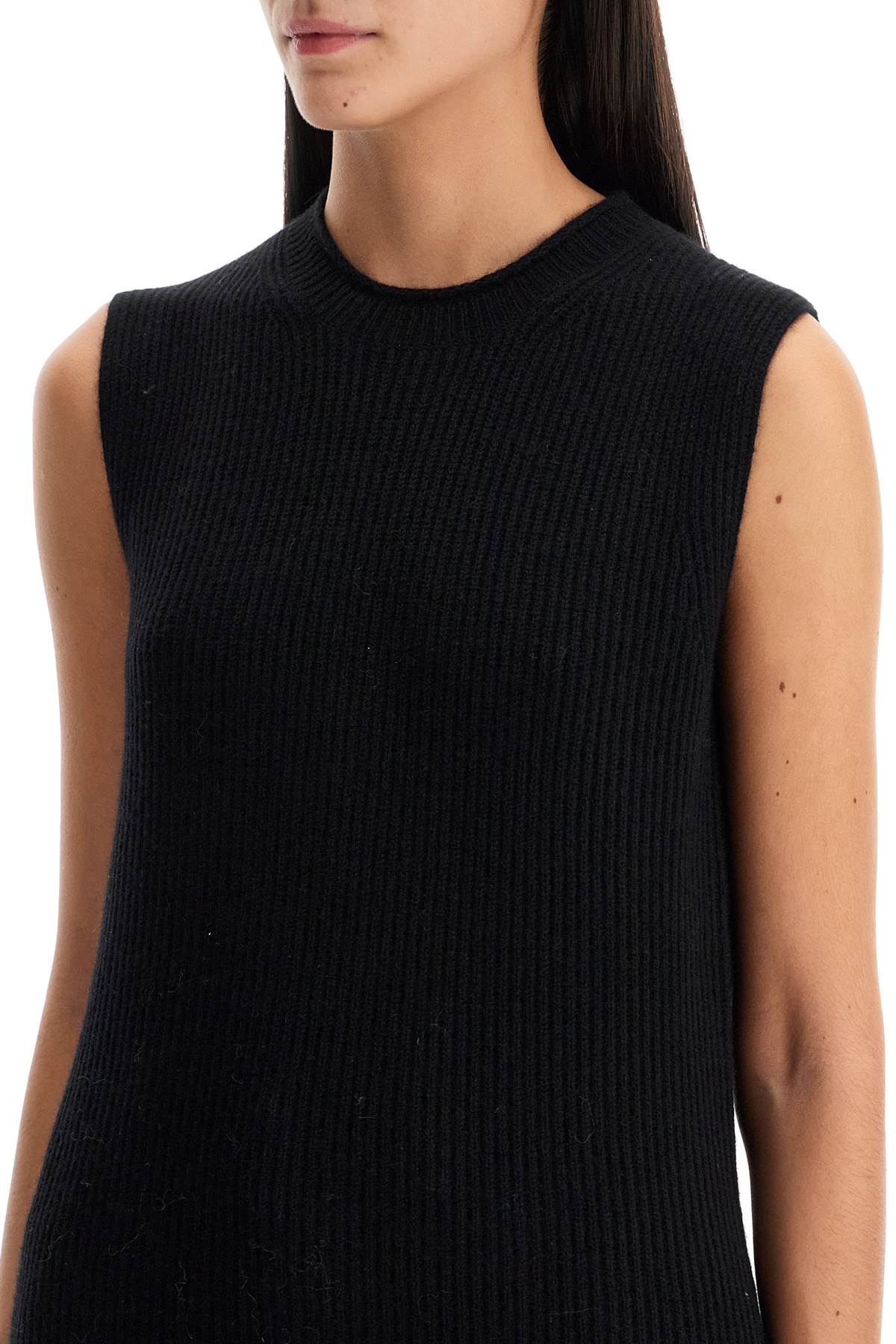 Shop Guest In Residence Cashmere Sleeveless Sweater In Black