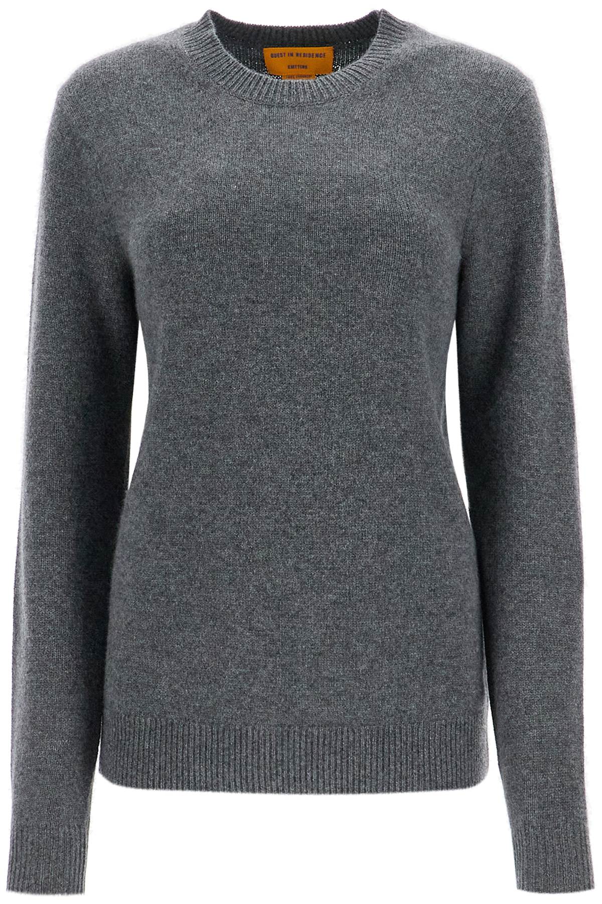 Shop Guest In Residence Cashmere Crewneck Pullover In Grey