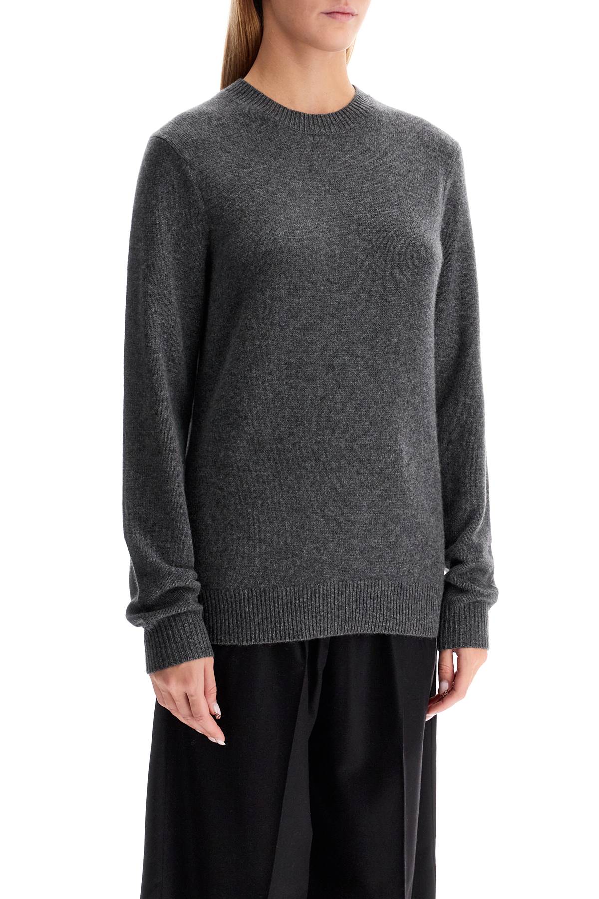 Shop Guest In Residence Cashmere Crewneck Pullover In Grey