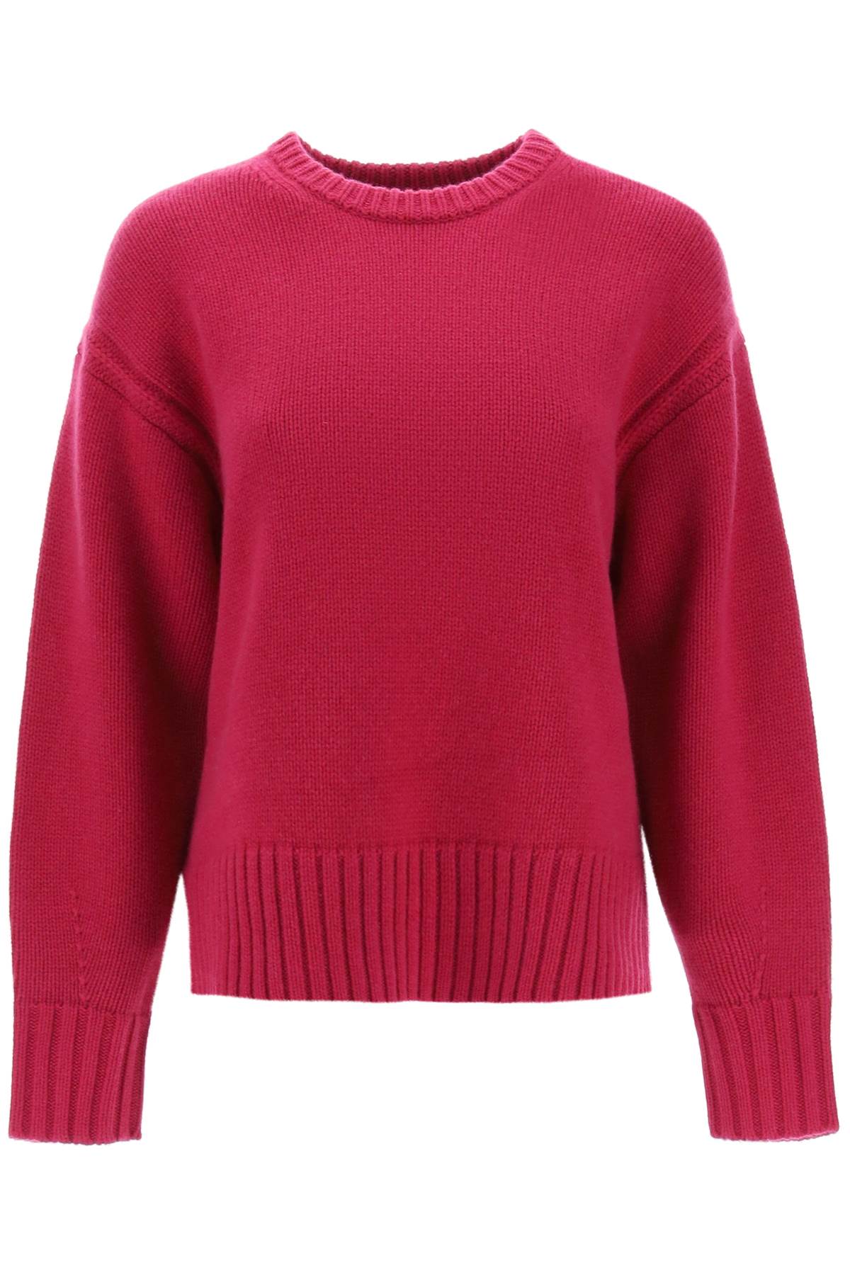 Shop Guest In Residence Crew-neck Sweater In Cashmere In Fuchsia