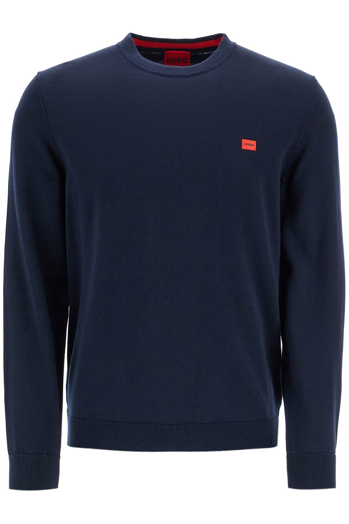 Shop Hugo Cotton San Cassius Pullover In Blue