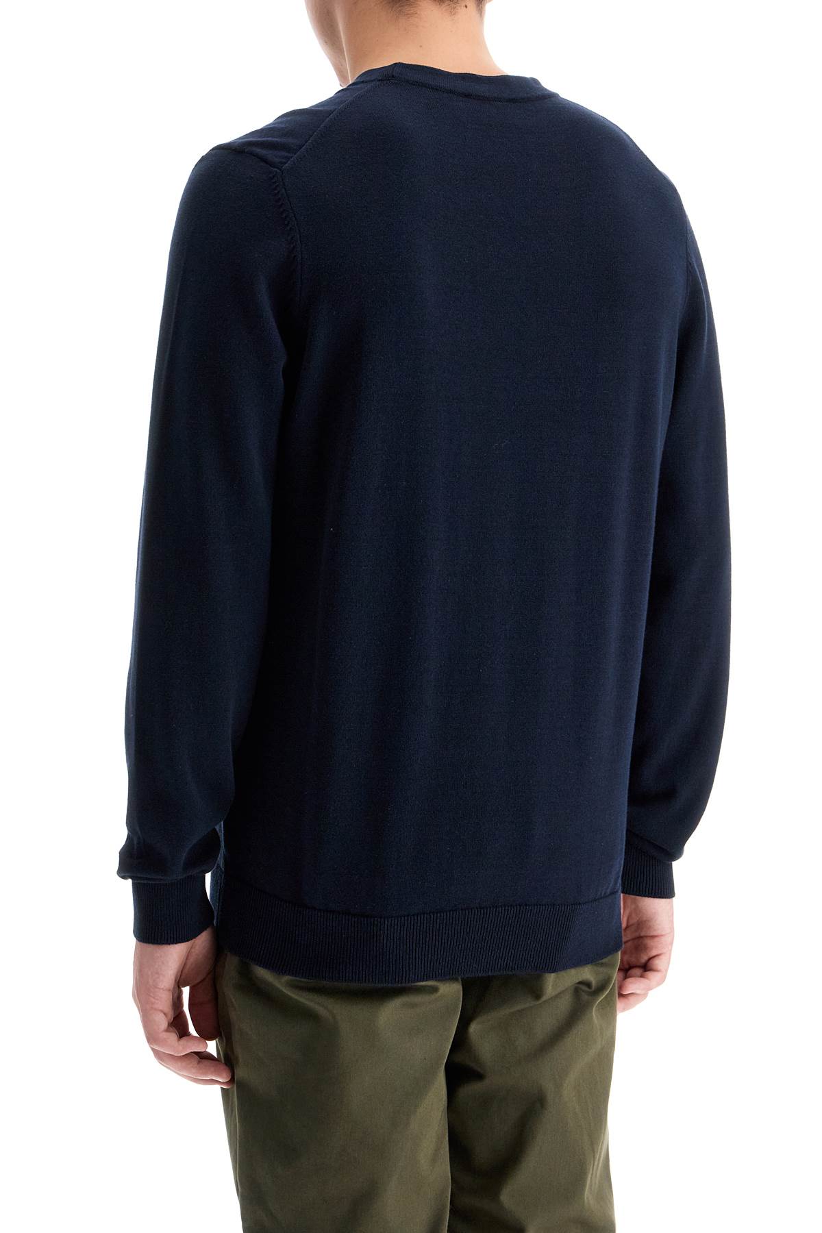 Shop Hugo Cotton San Cassius Pullover In Blue