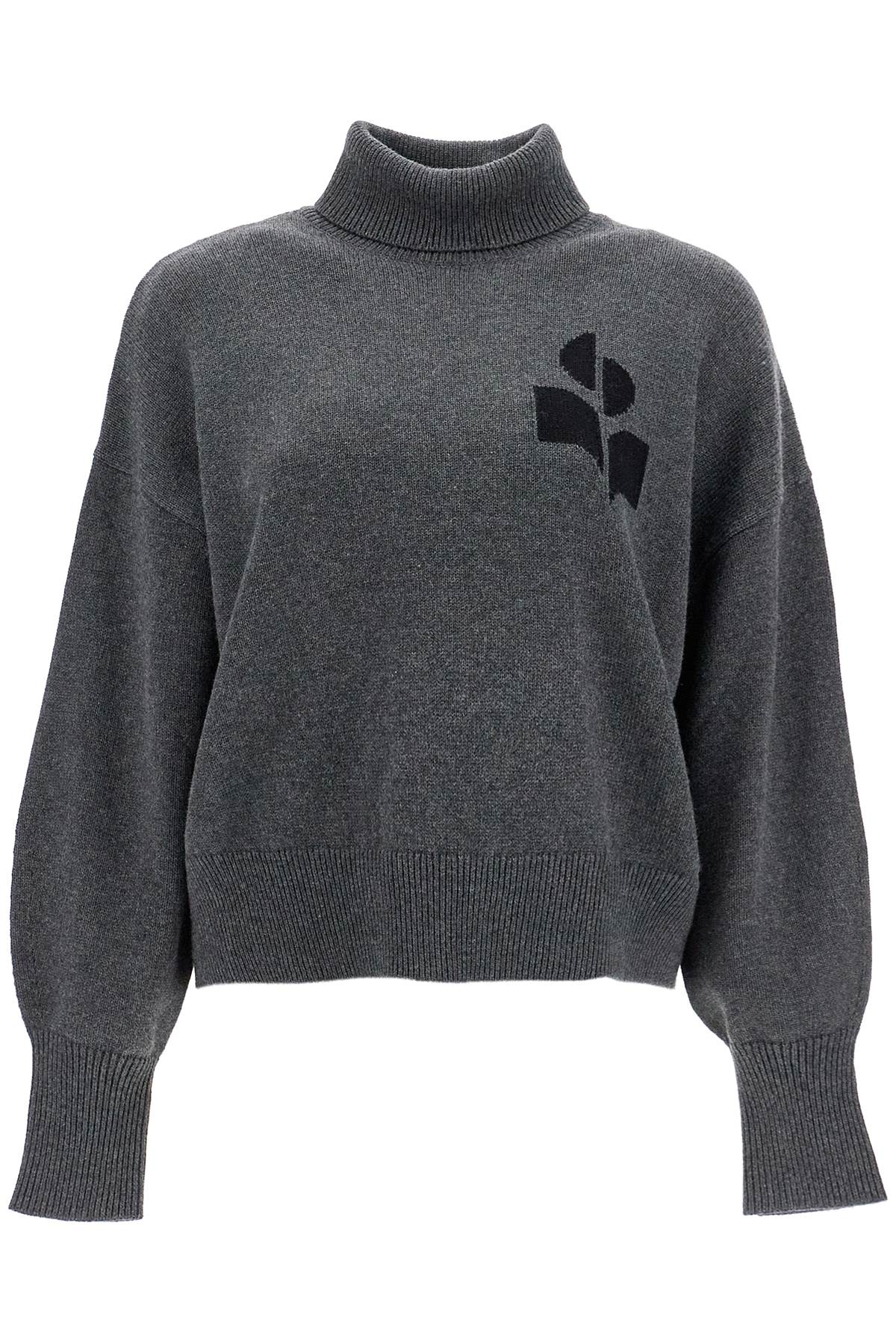 Shop Isabel Marant Étoile "boxy Nash Cotton And Wool Pullover In Grey