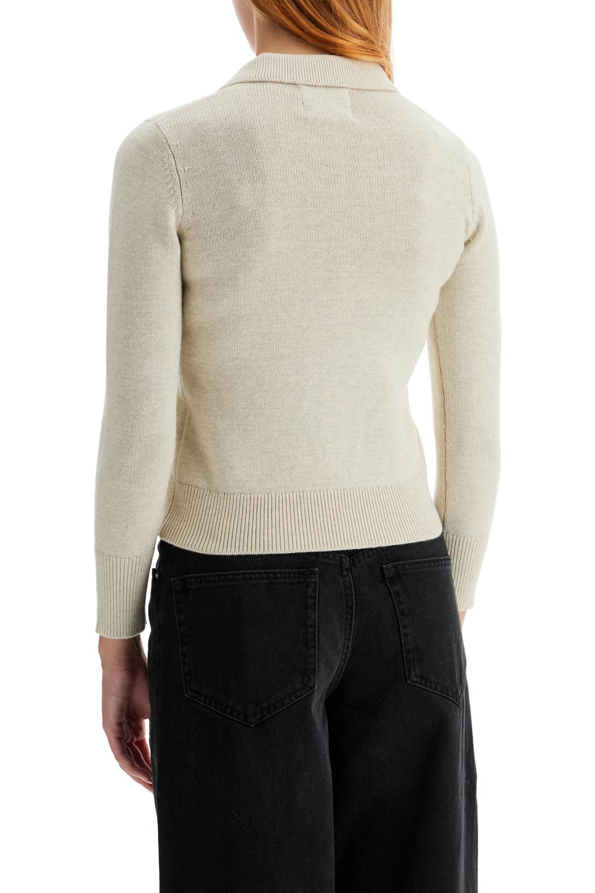 Shop Isabel Marant Étoile Cotton And Wool Nola Polo Pullover In Neutro