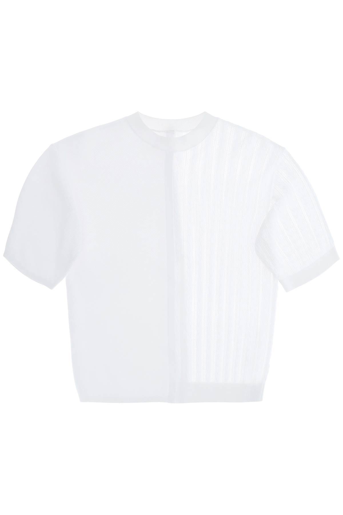 Shop Jacquemus Knit Top The High Game Knit In White