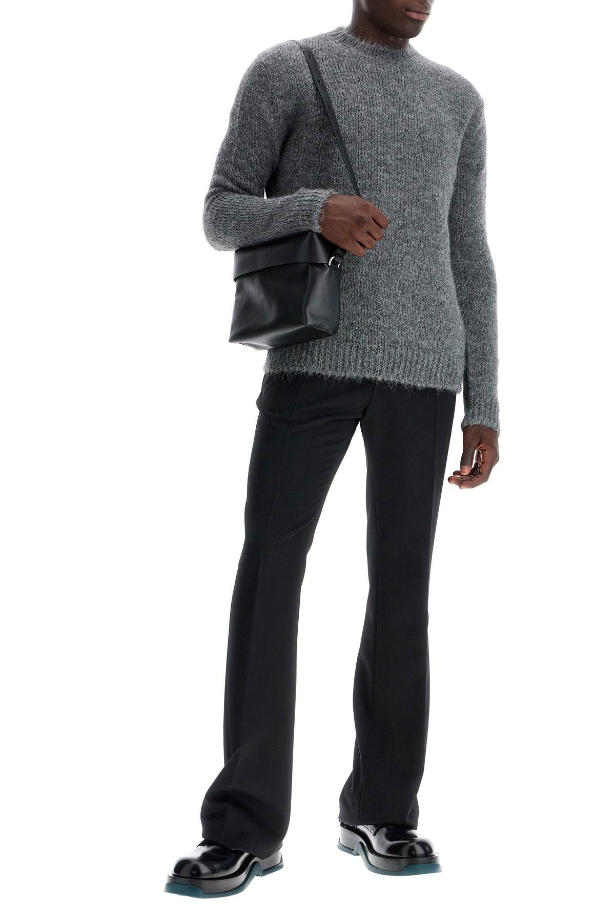 Shop Jil Sander Alpaca Crew Neck Sweater In Grey