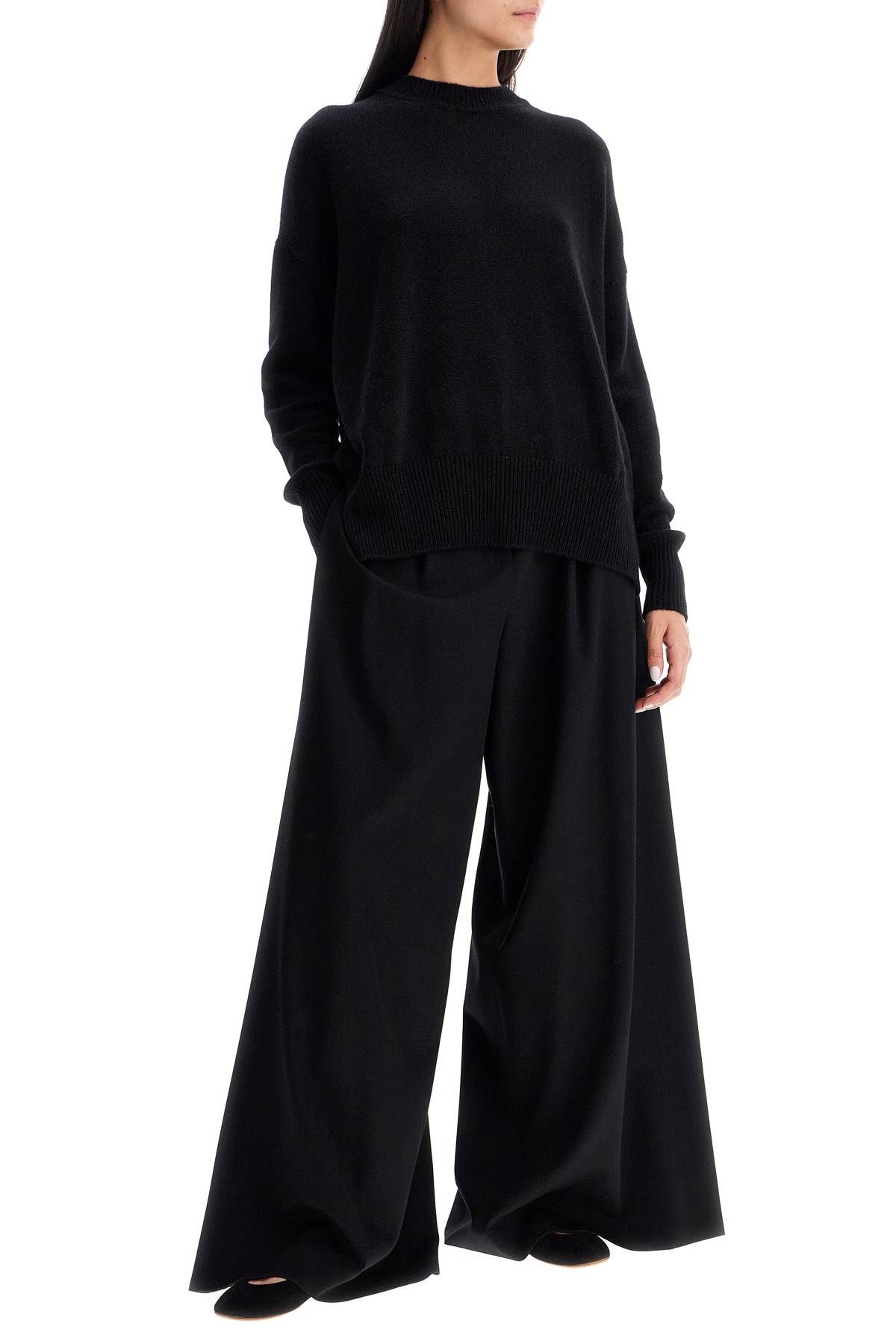 Shop Jil Sander Oversized Cashmere Sweater In Black