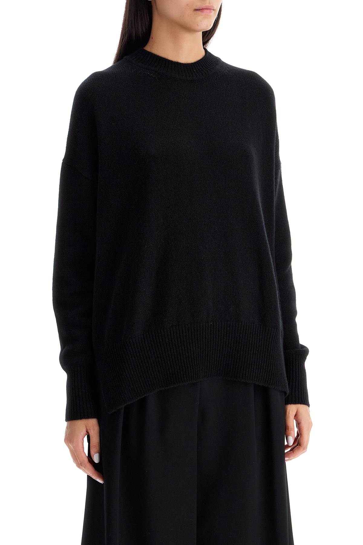 Shop Jil Sander Oversized Cashmere Sweater In Black