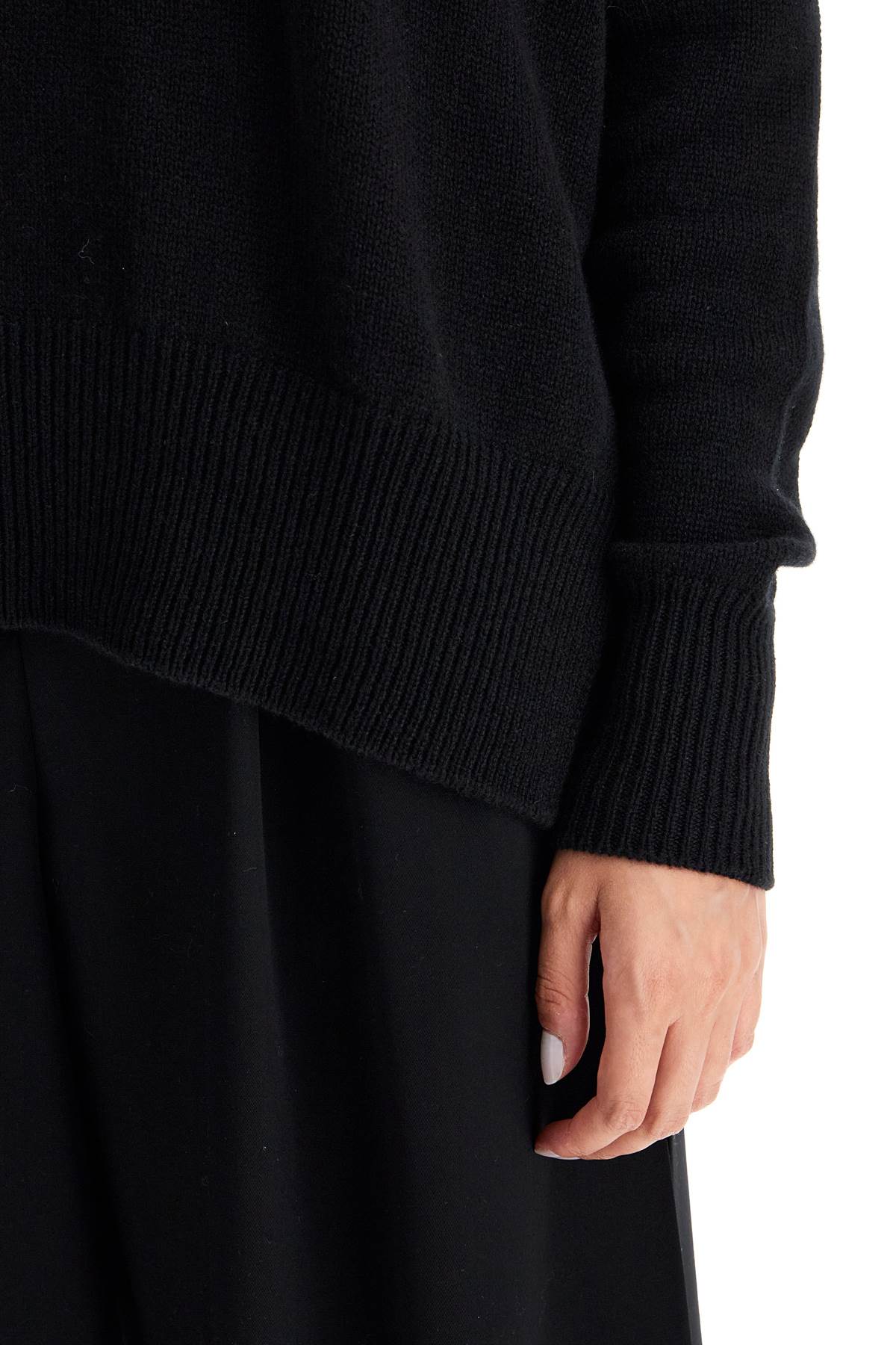 Shop Jil Sander Oversized Cashmere Sweater In Black