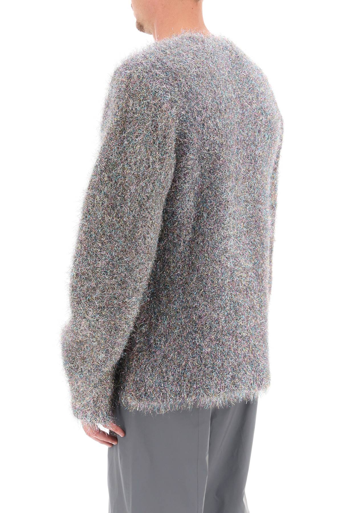 Shop Jil Sander Lurex And Mohair Sweater In Metallic