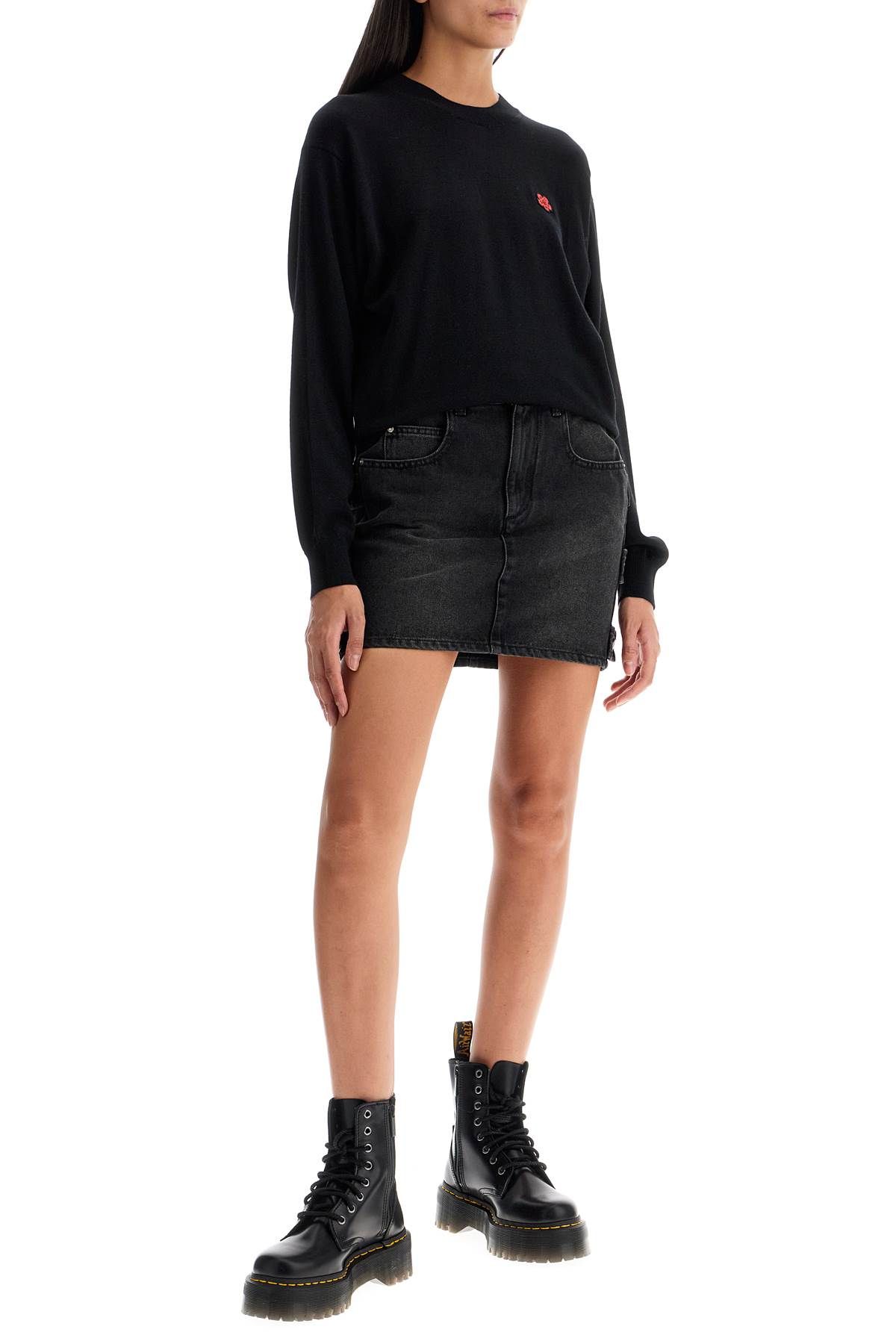 Shop Kenzo Boke Flower Pullover In Black