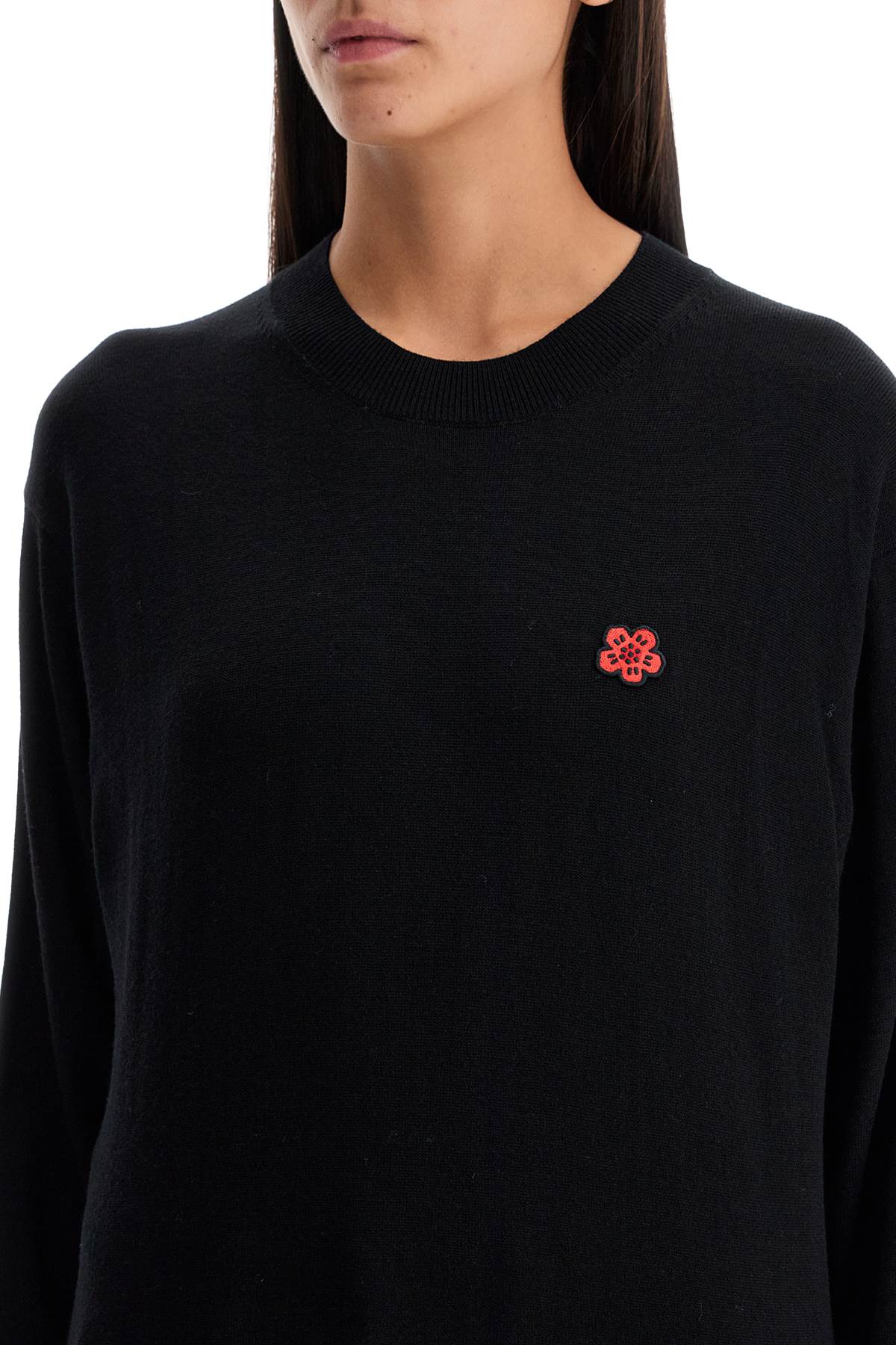 Shop Kenzo Boke Flower Pullover In Black