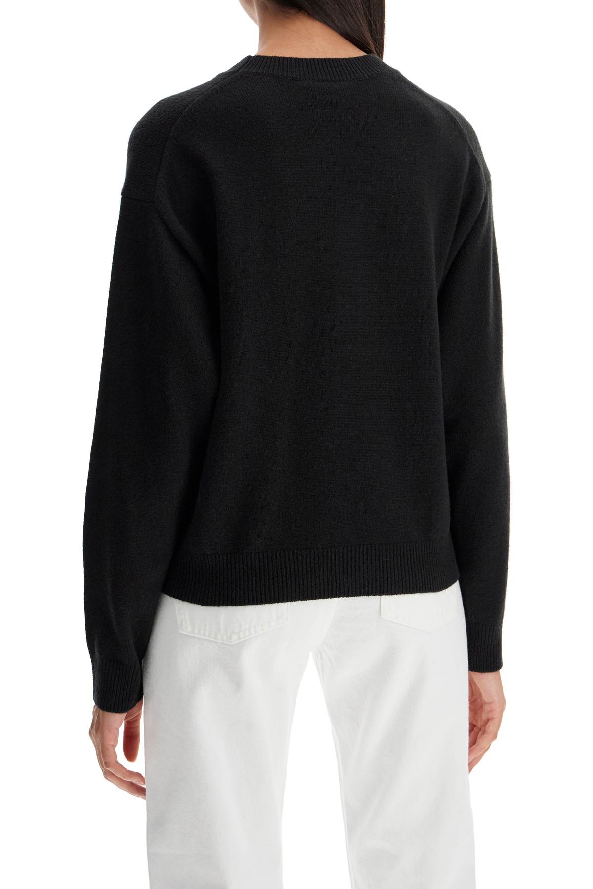 Shop Kenzo 'boke Flower Wool Pullover In Black