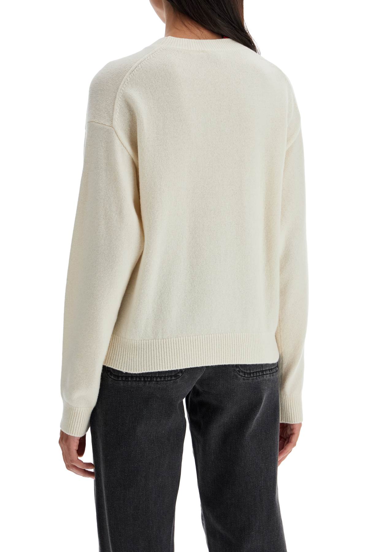 Shop Kenzo 'boke Flower Wool Pullover In White