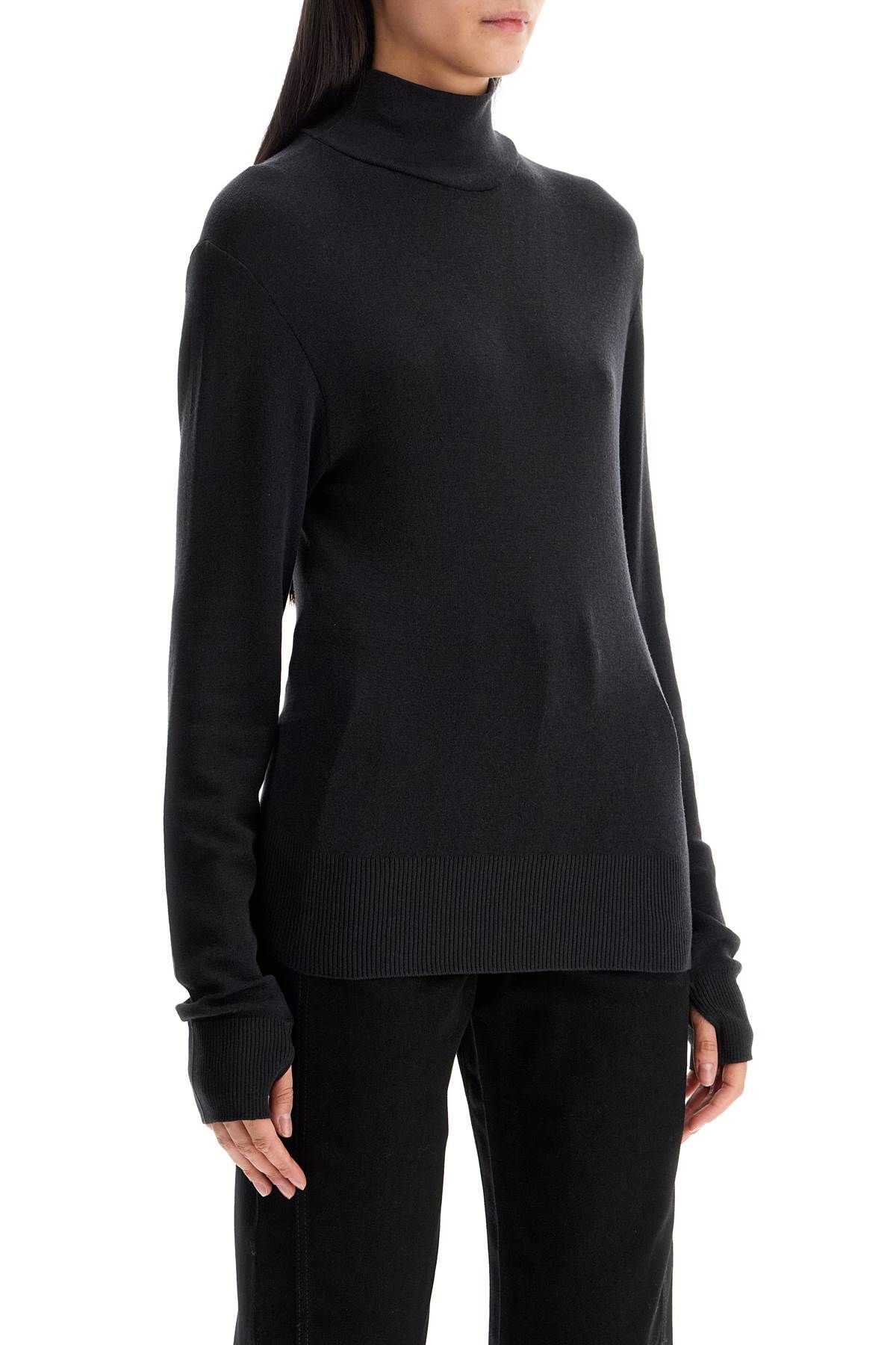 Shop Lemaire Seamless High-neck Pullover Without In Grey