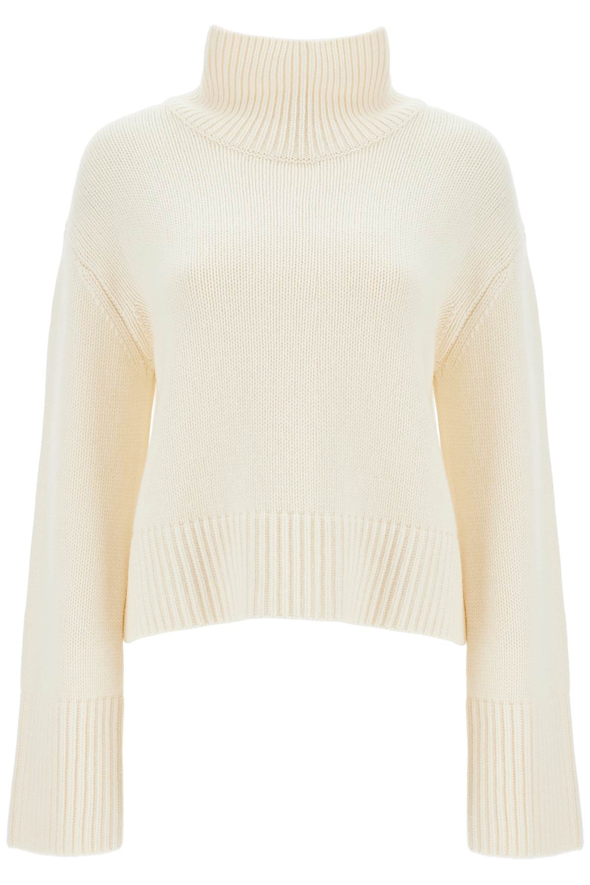 Shop Lisa Yang 'fleur' High Neck Swe In White