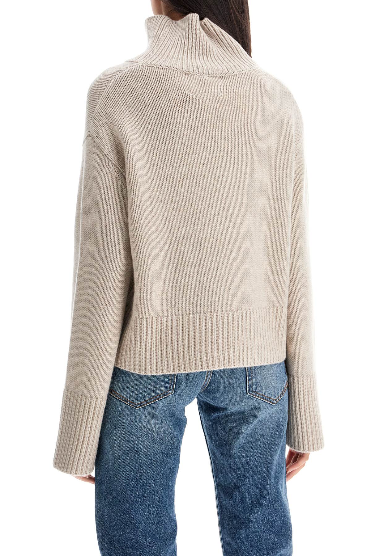 Shop Lisa Yang High-necked Fleur Sweater In Neutro